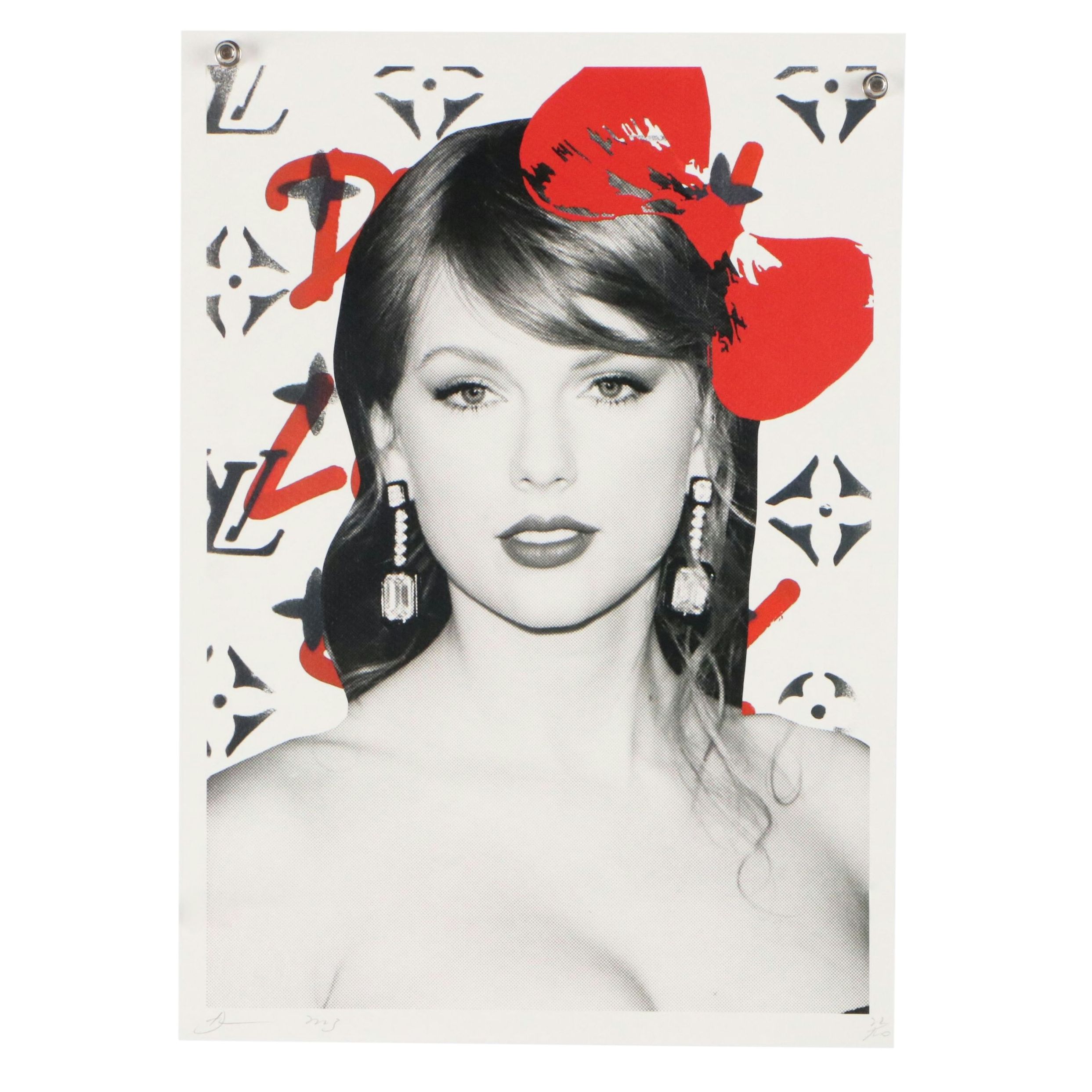 Death NYC Pop Art Digital Print of Taylor Swift x Louis Vuitton, 2023