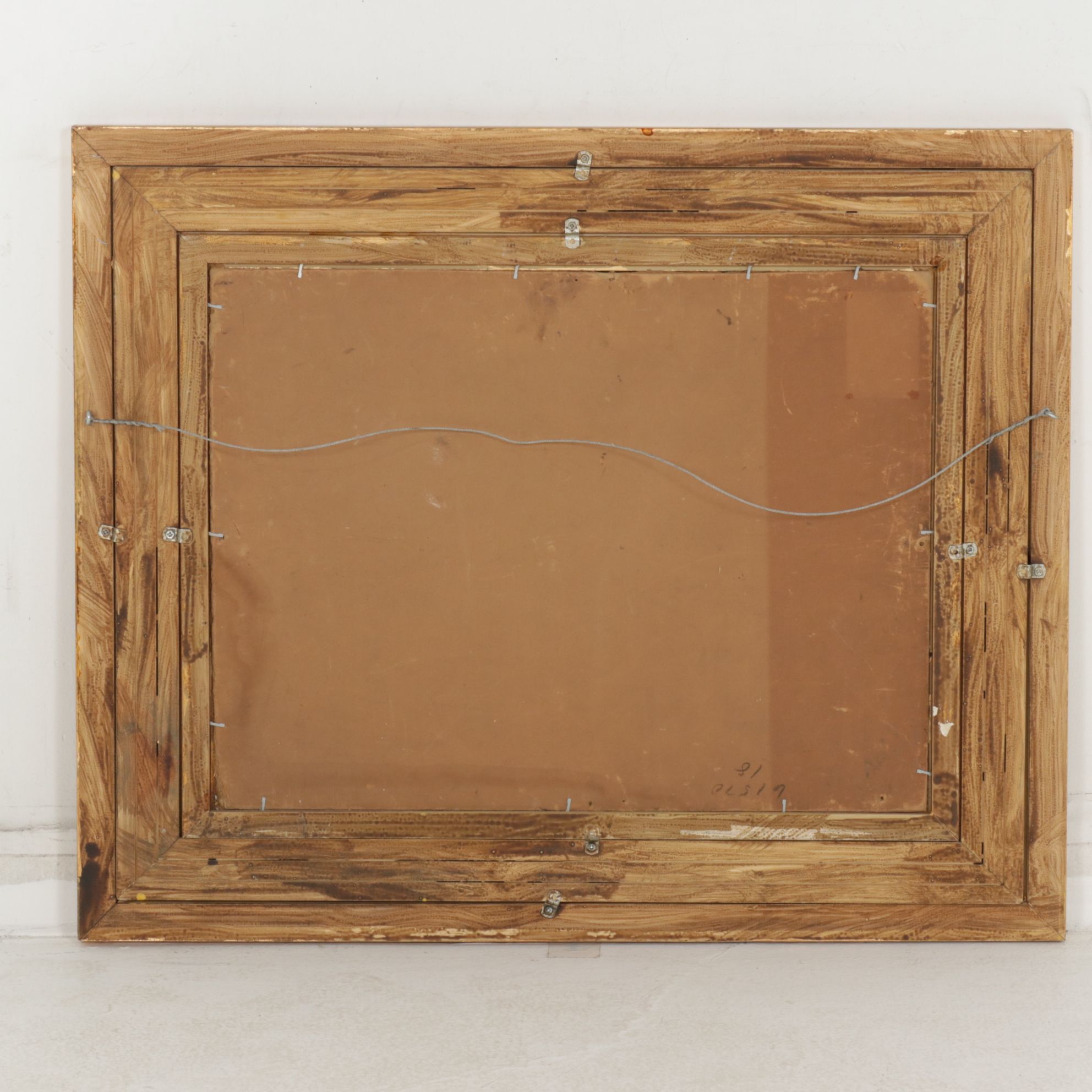 Impressionist Oil Painting of Patrons in a Busy Market Street, 17th Century