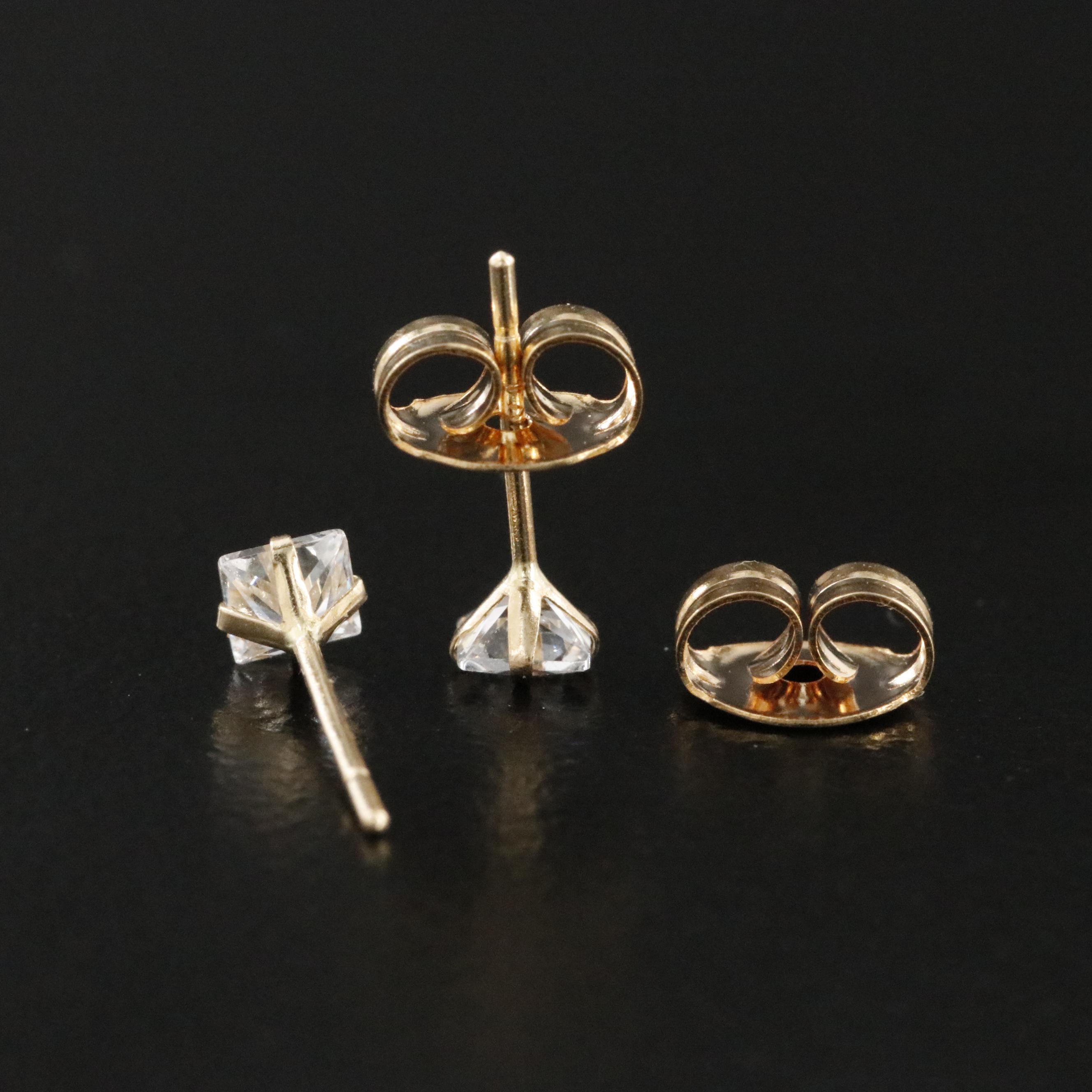 14K CZ Earrings