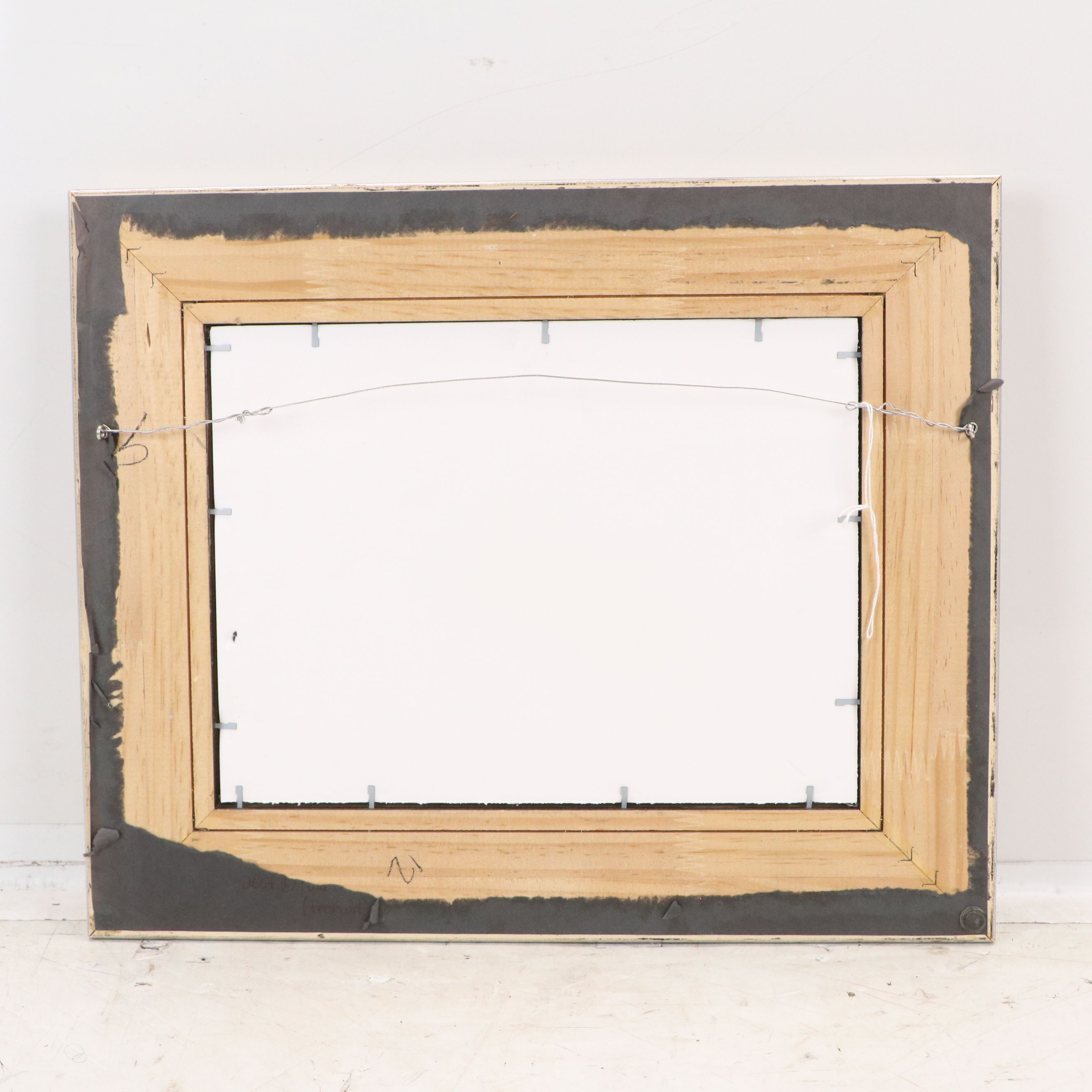 Oil Painting of Forest Stream, 21st Century