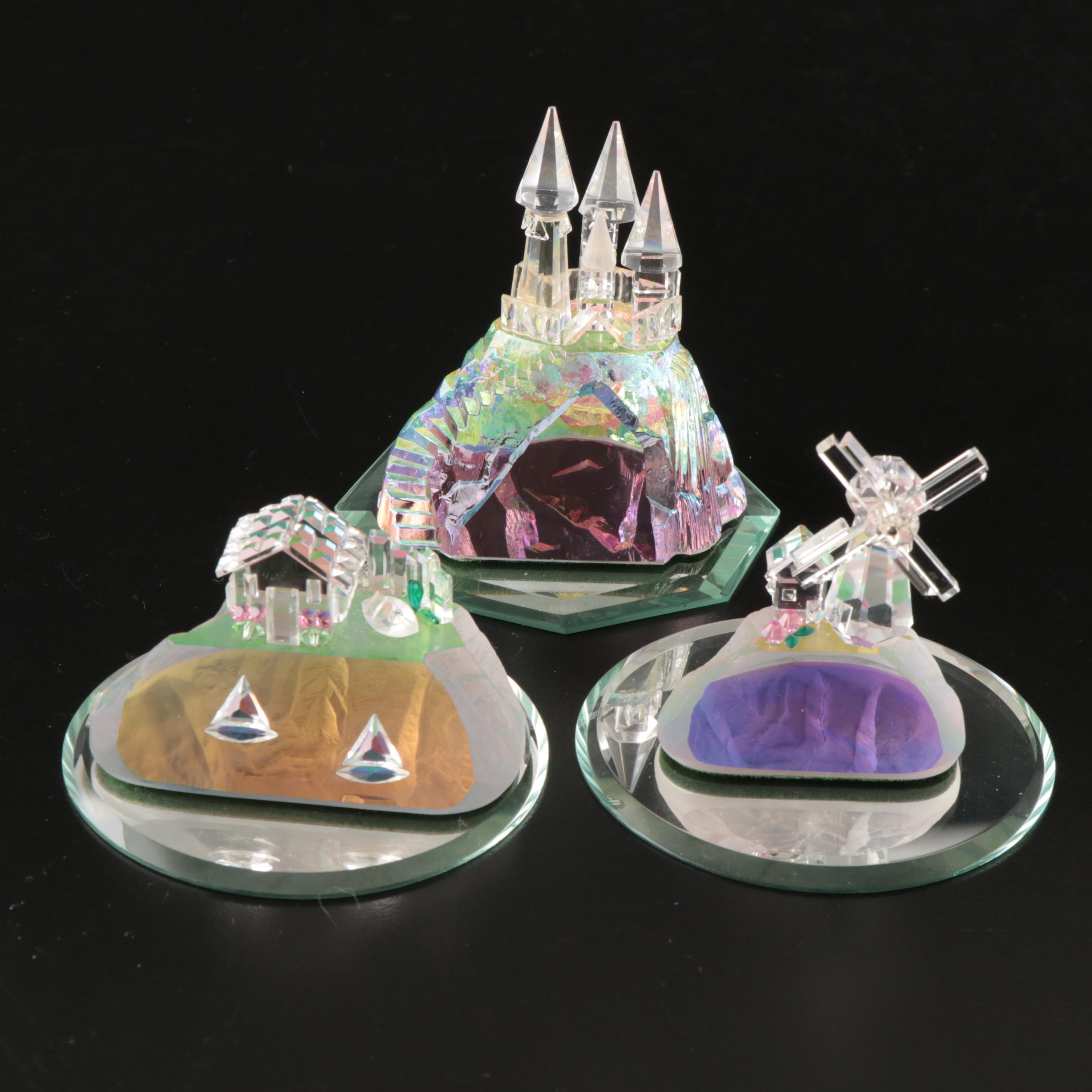 Crystal World and Other Crystal Figurines