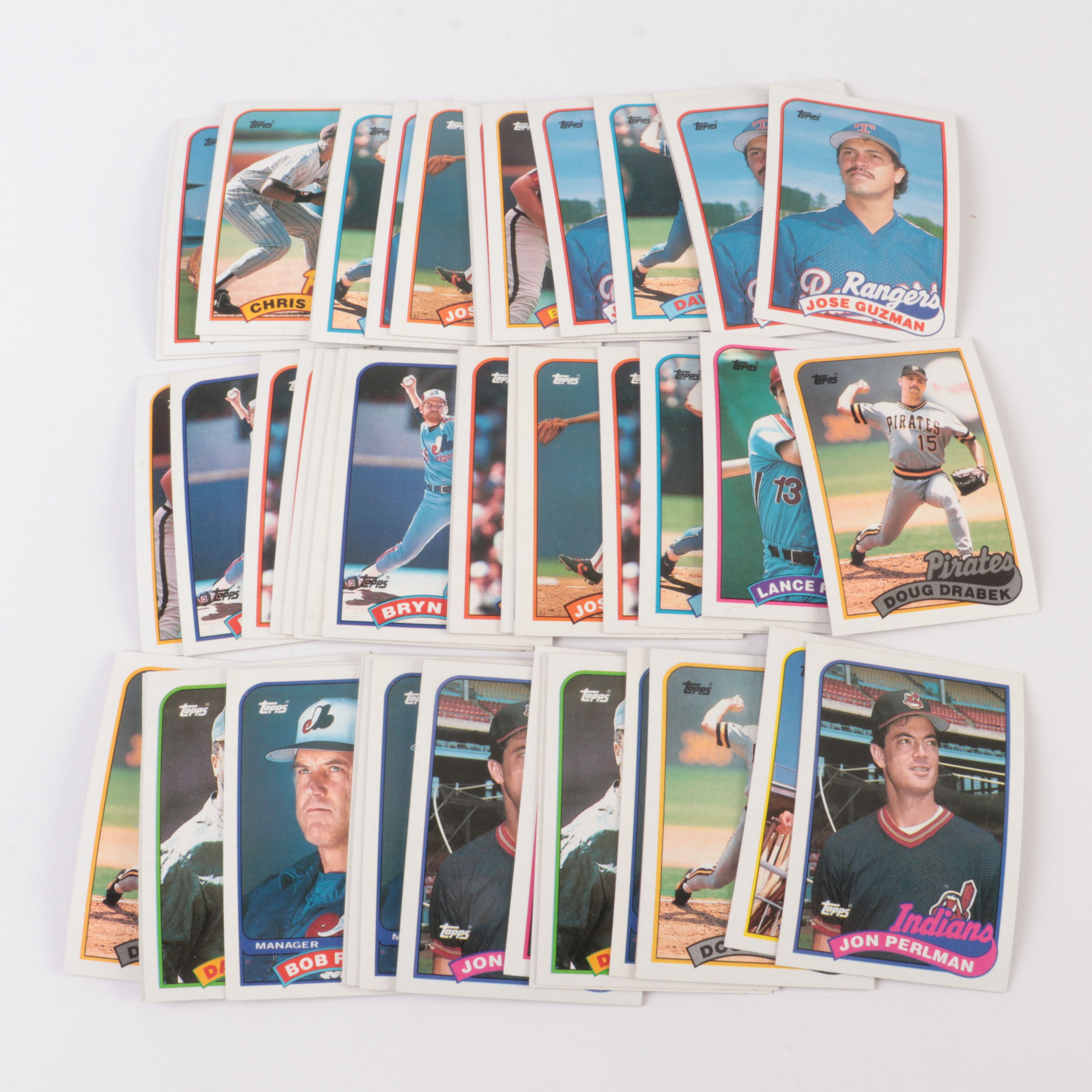 Ten 1989 Topps Baseball Card Vending Packs and More