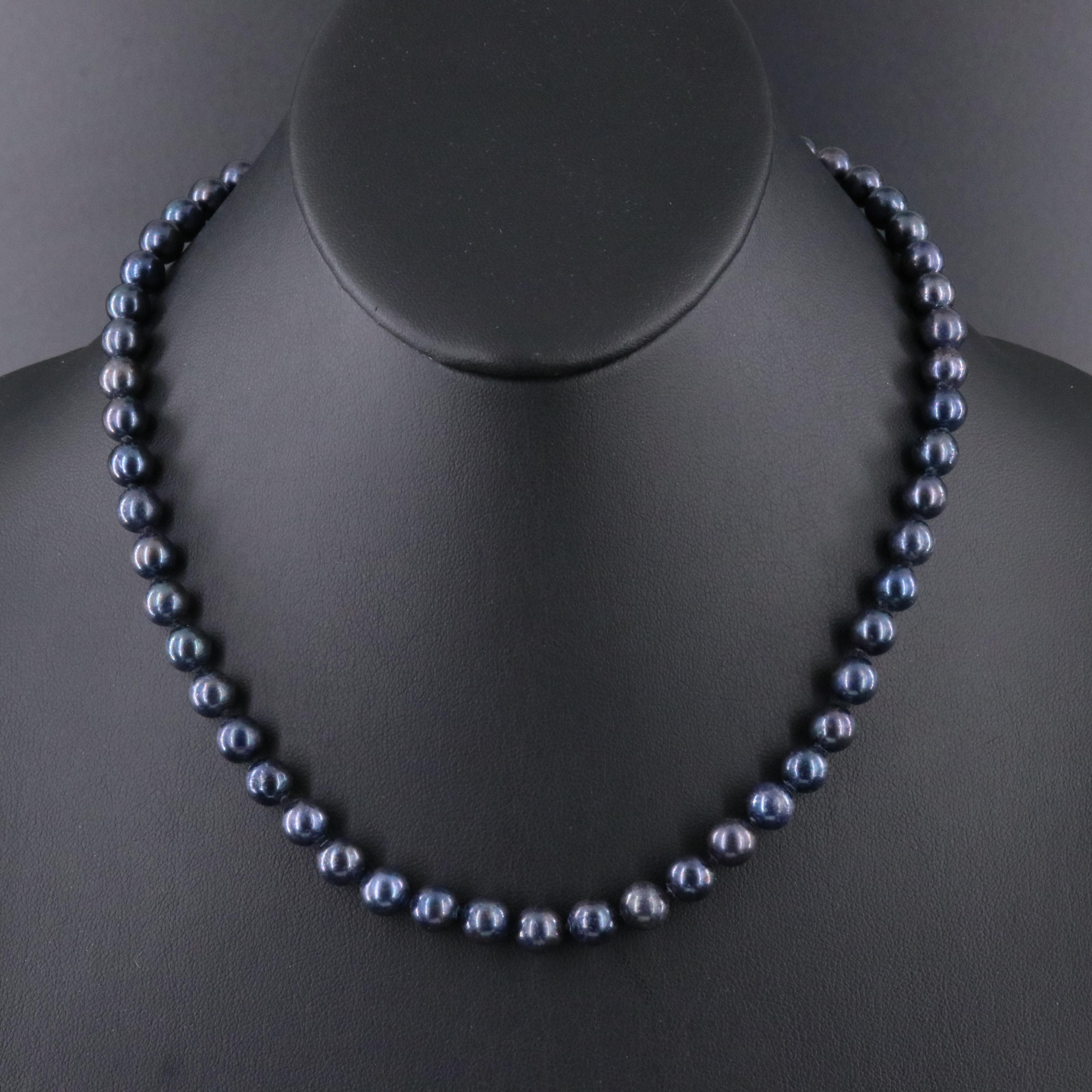 Pearl Necklace with 14K Clasp