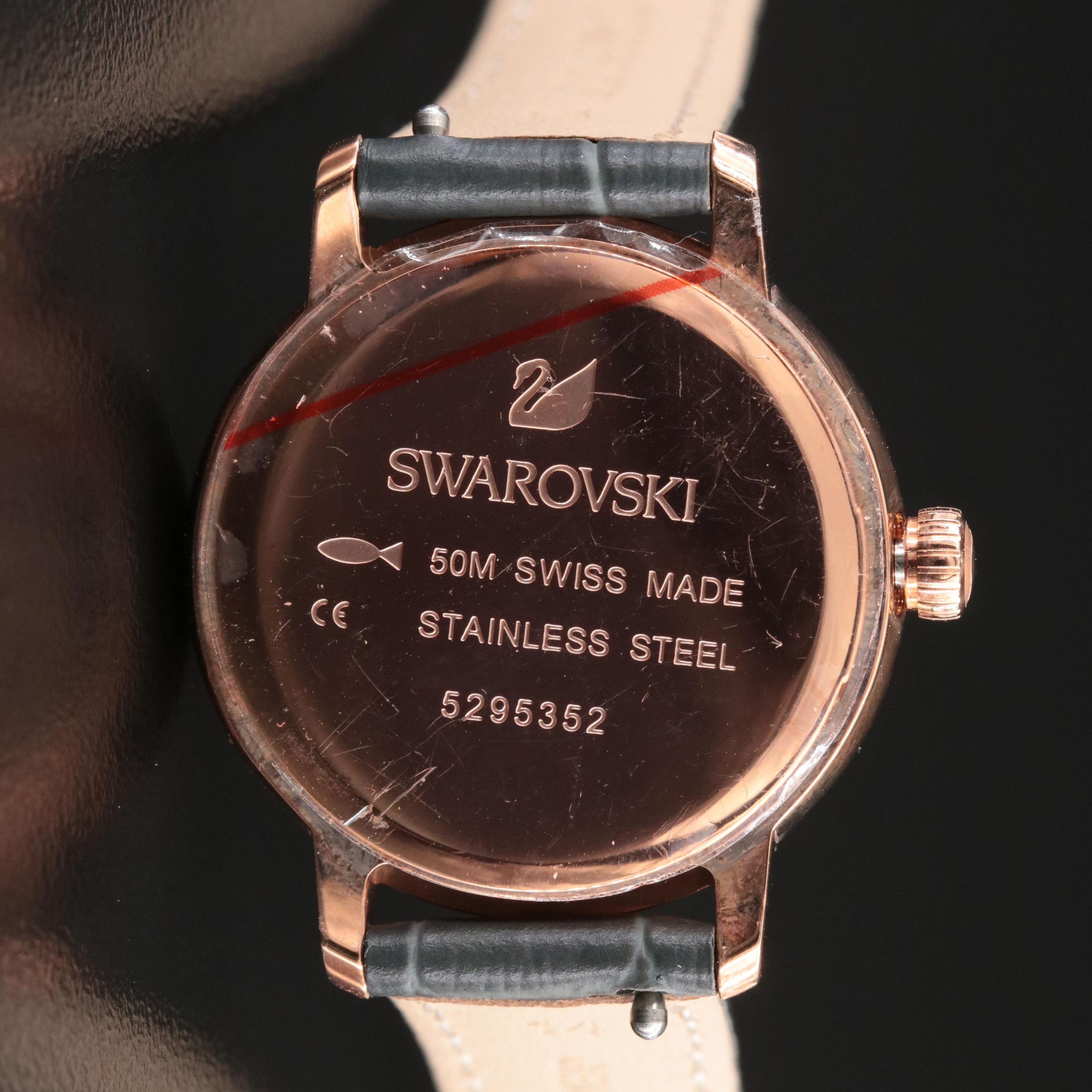 Swarovski Graceful Mini Rose Tone Stainless Steel Swiss Quartz Watch 5295352