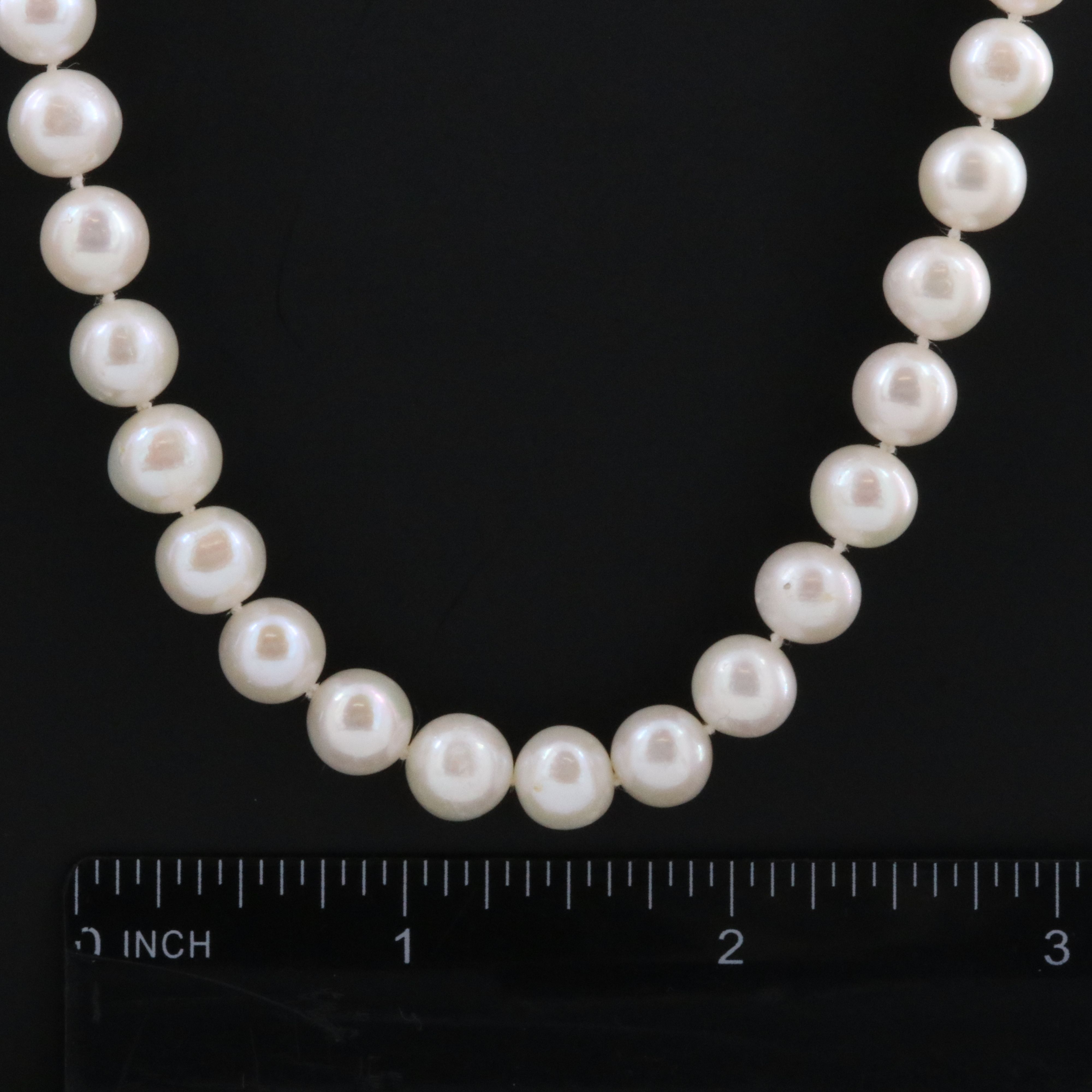 Pearl Necklace with 14K Clasp