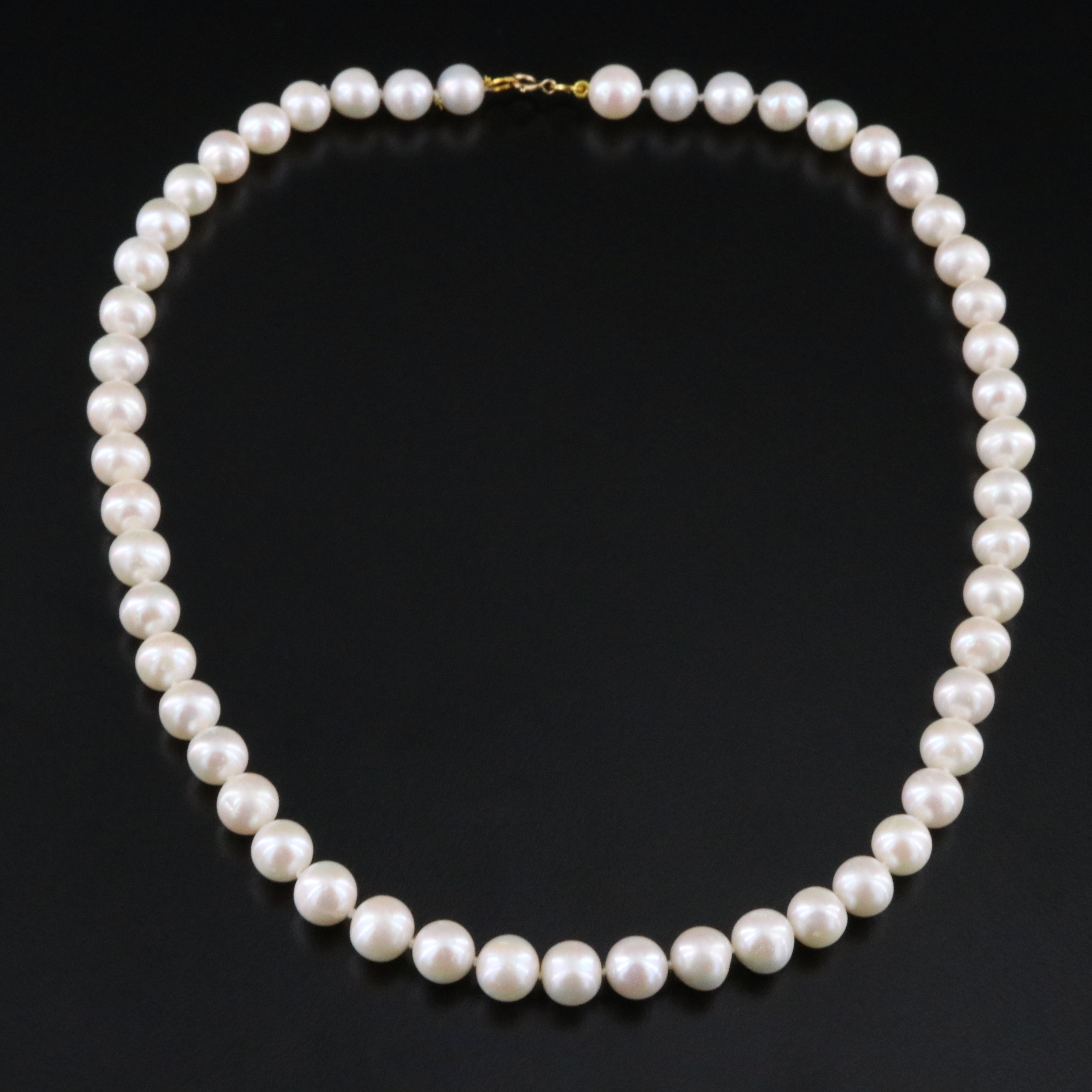 Pearl Necklace with 14K Clasp