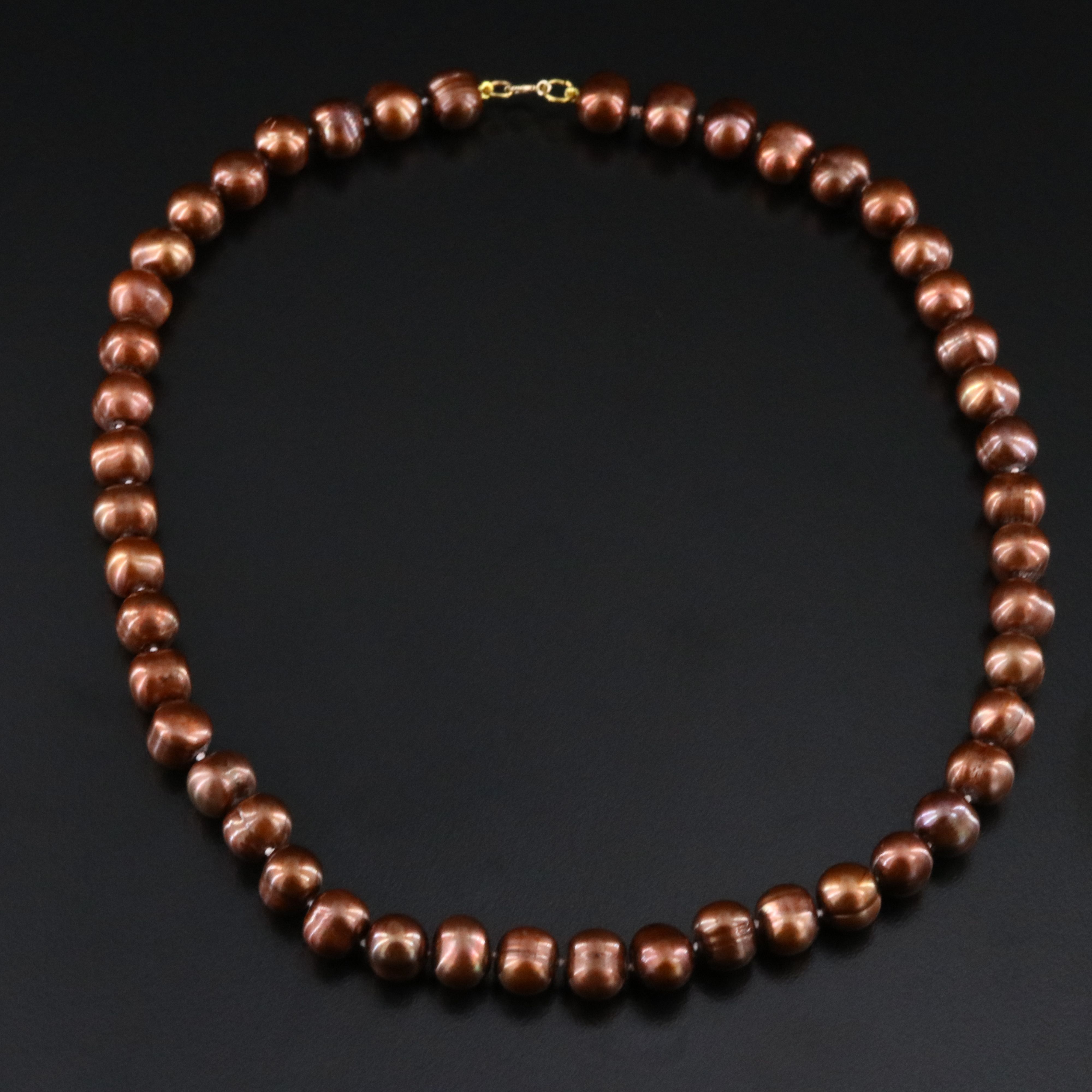 9.00 – 10.25 MM Pearl Necklace with 14K Clasp