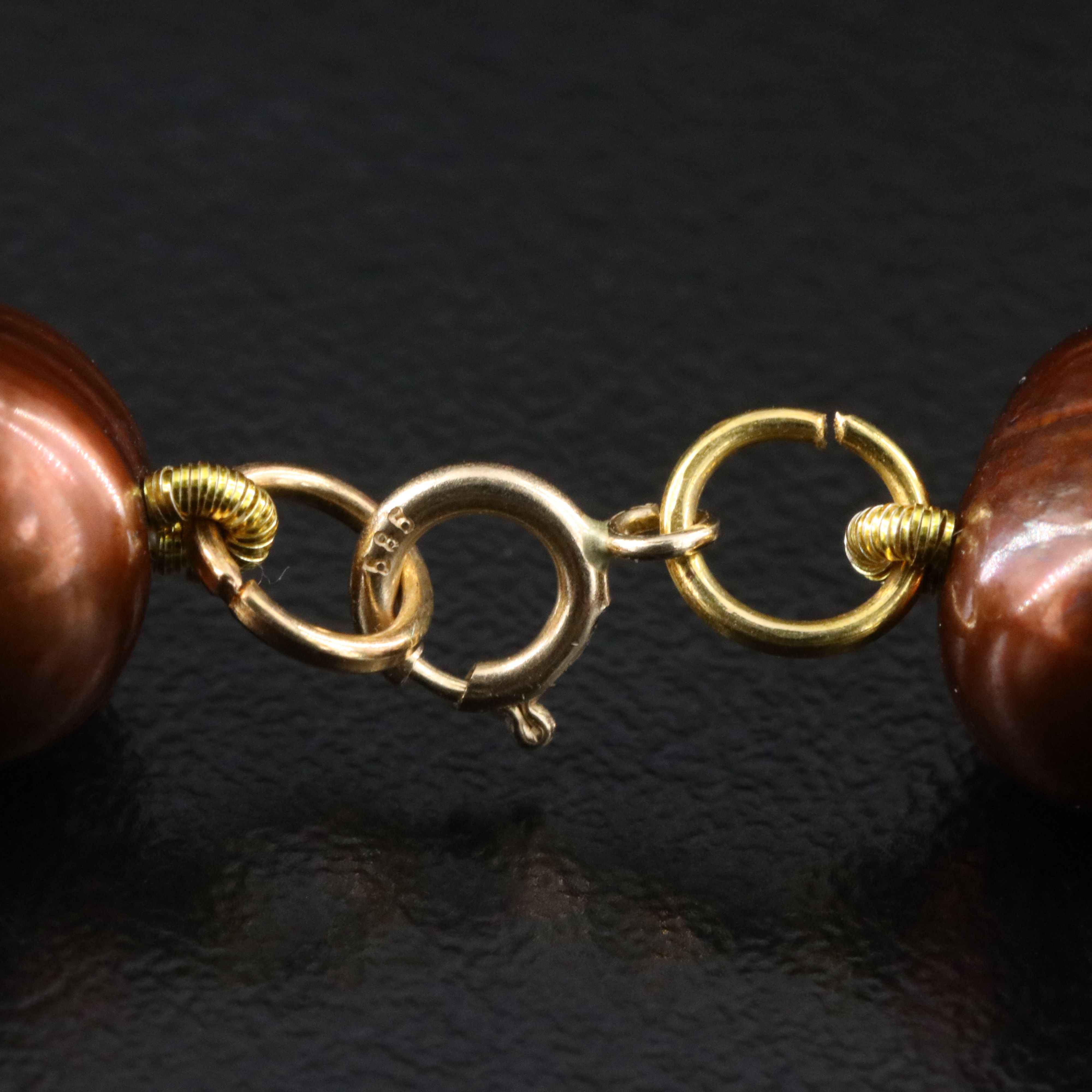 9.00 – 10.25 MM Pearl Necklace with 14K Clasp