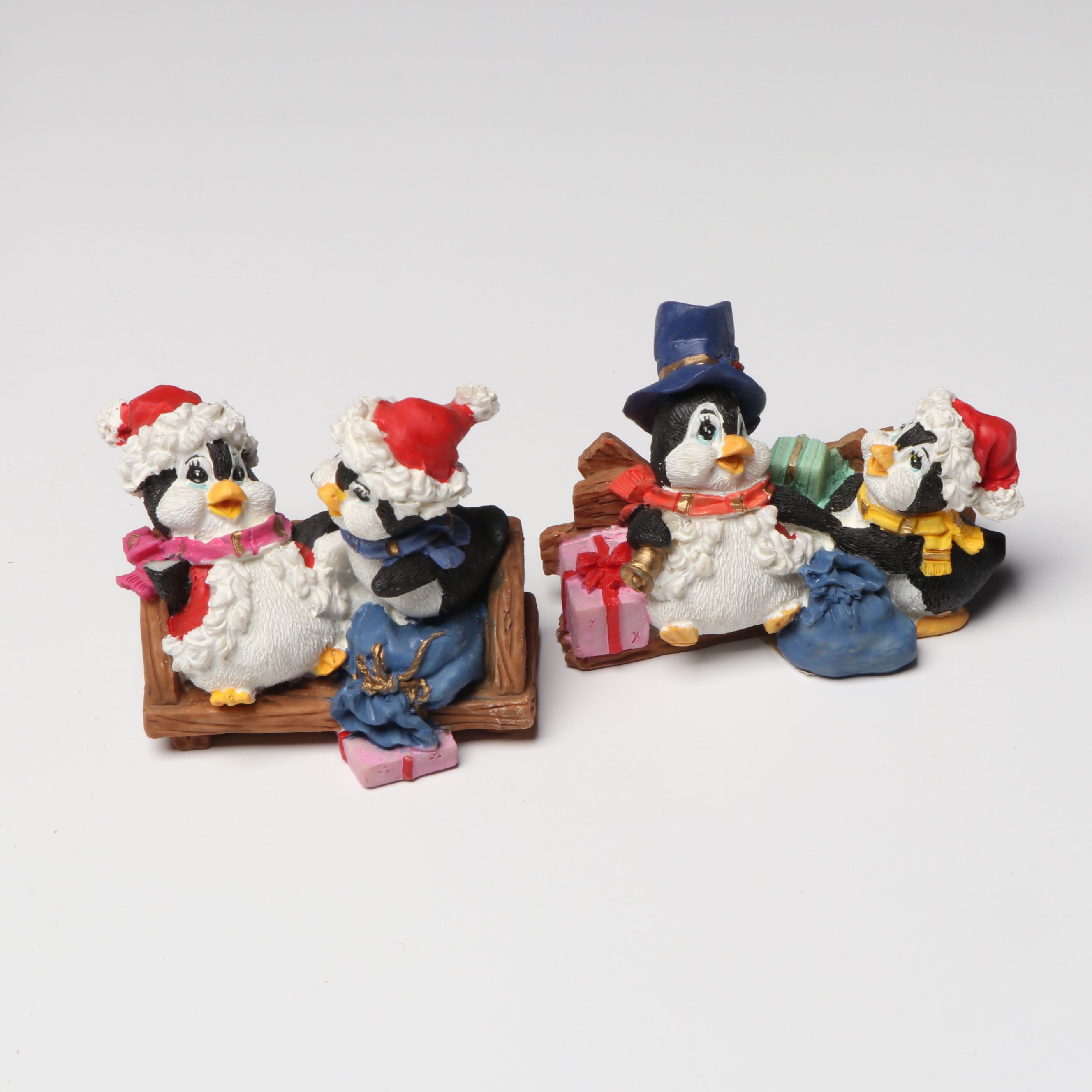 Assorted Anthropomorphic Penguin Figurines