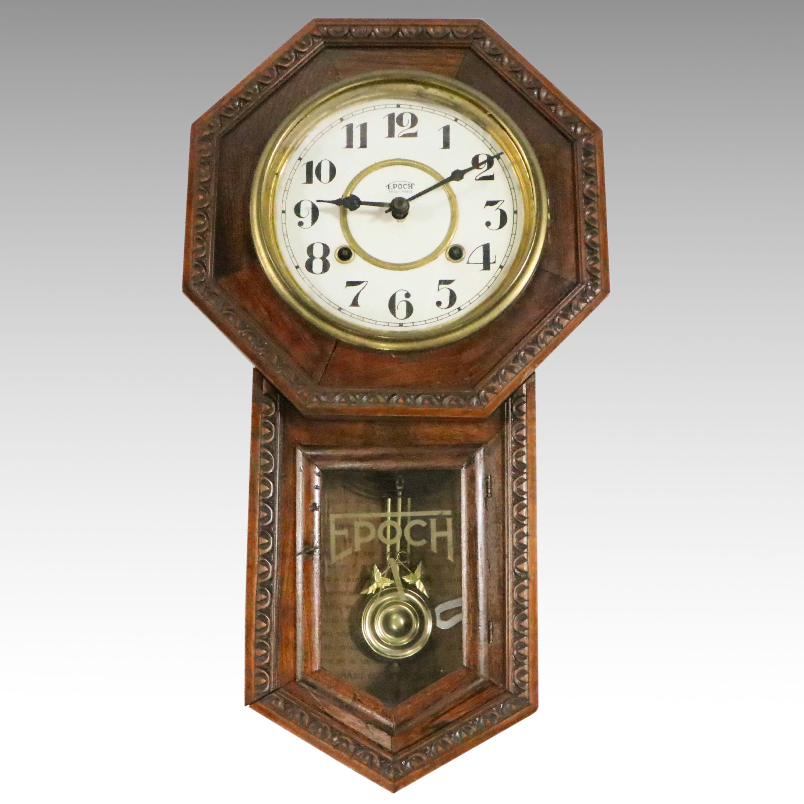 Imazu "Epoch A" Oak Case Wall Clock