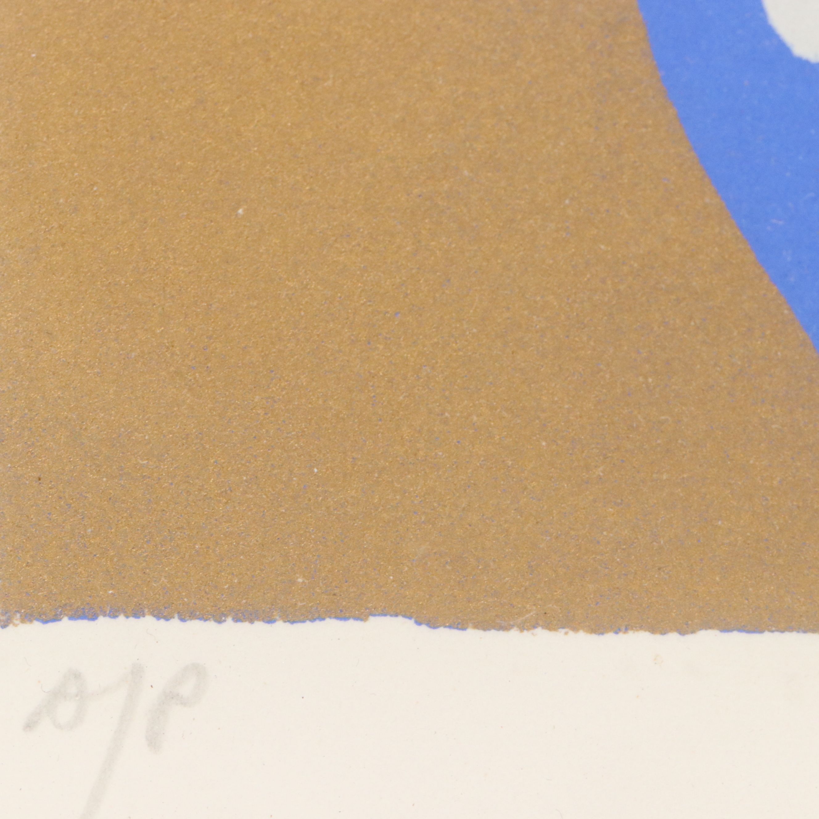 Sami Briss Serigraph of Figures with Dove