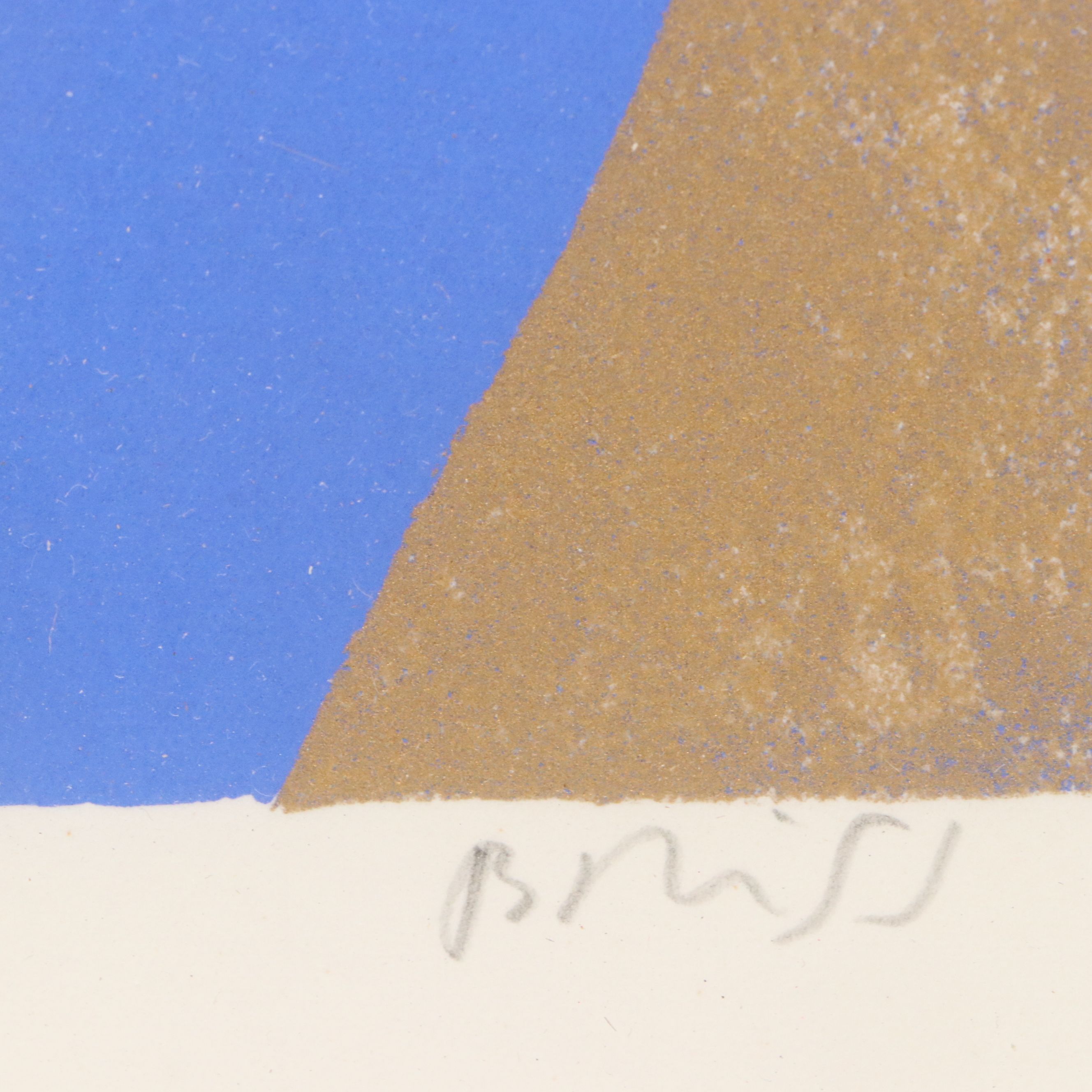 Sami Briss Serigraph of Figures with Dove