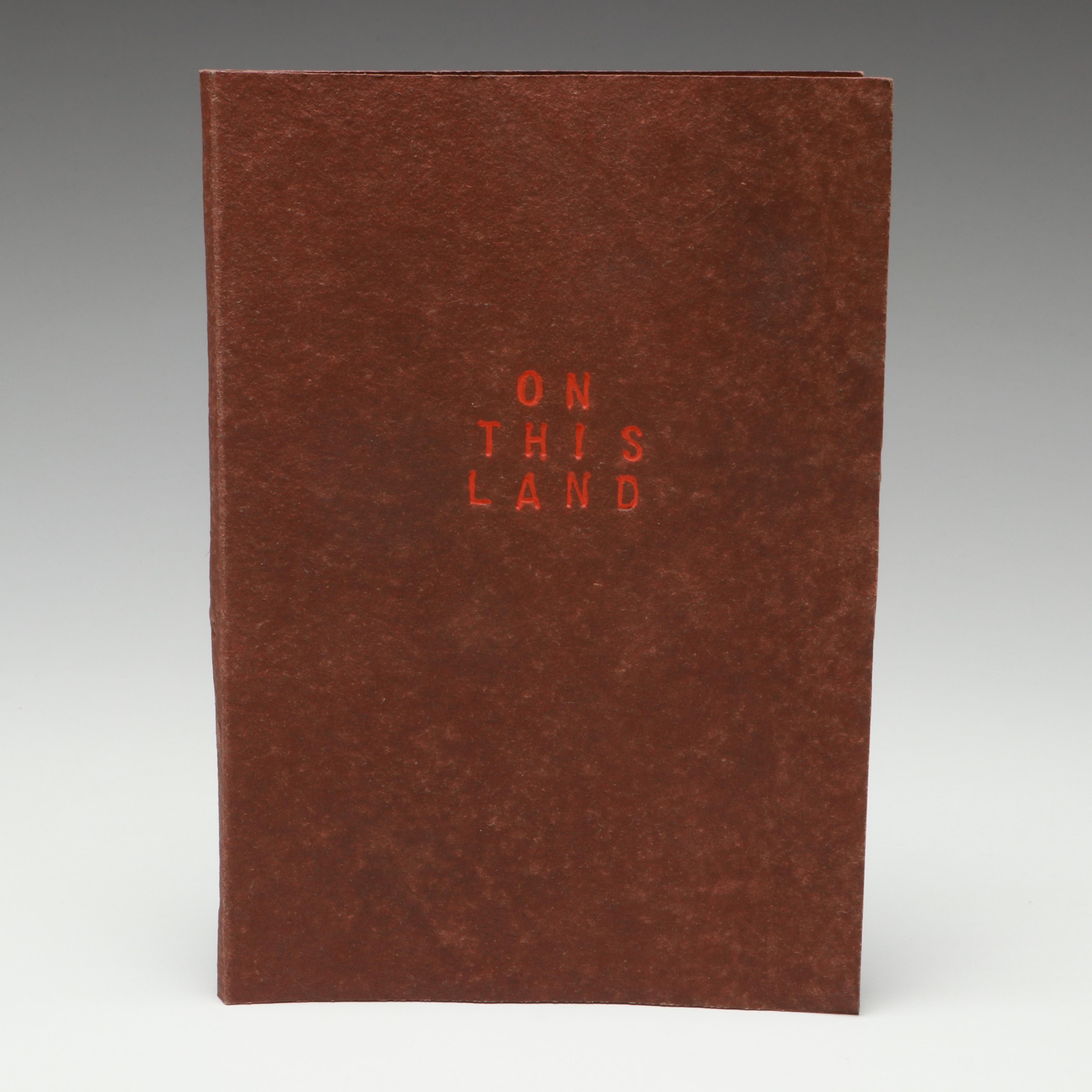 Signed Karen Kunc Illustrated "On This Land" by Lenora Castillo, 1996