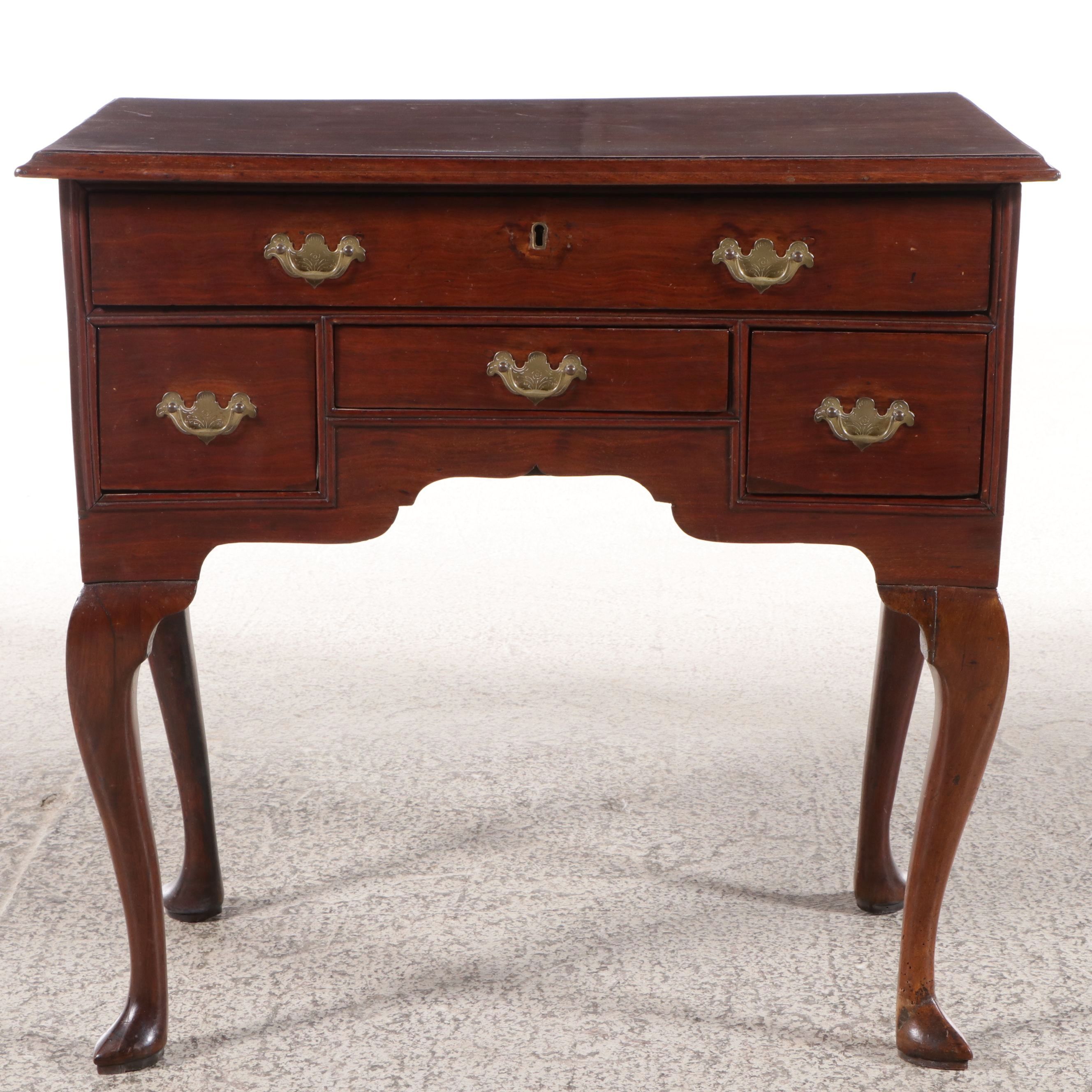 Queen Anne Style Mahogany Low Boy, 19th Century
