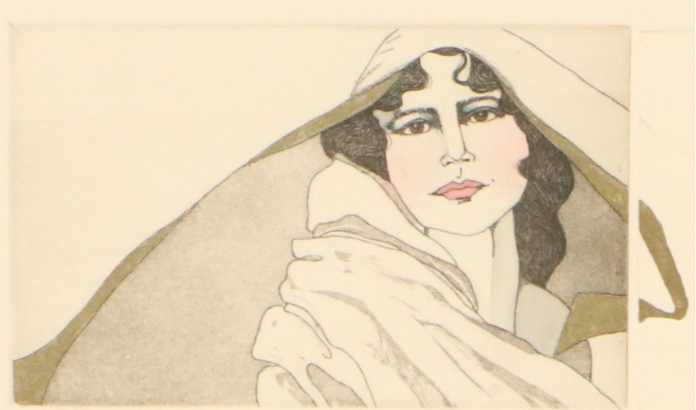 Dawn Marie Hand-Colored Etching "Let Tomorrow Be"