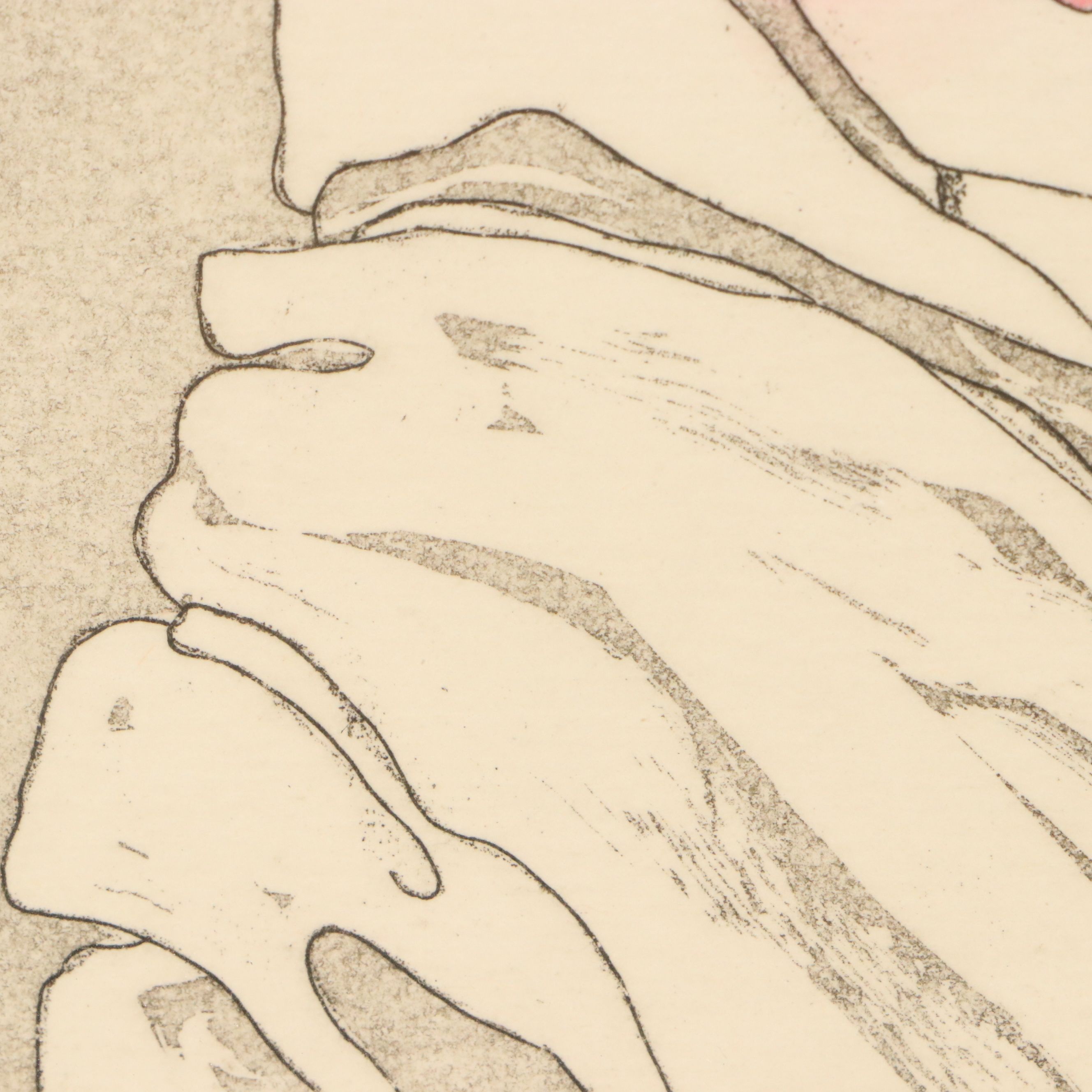 Dawn Marie Hand-Colored Etching "Let Tomorrow Be"