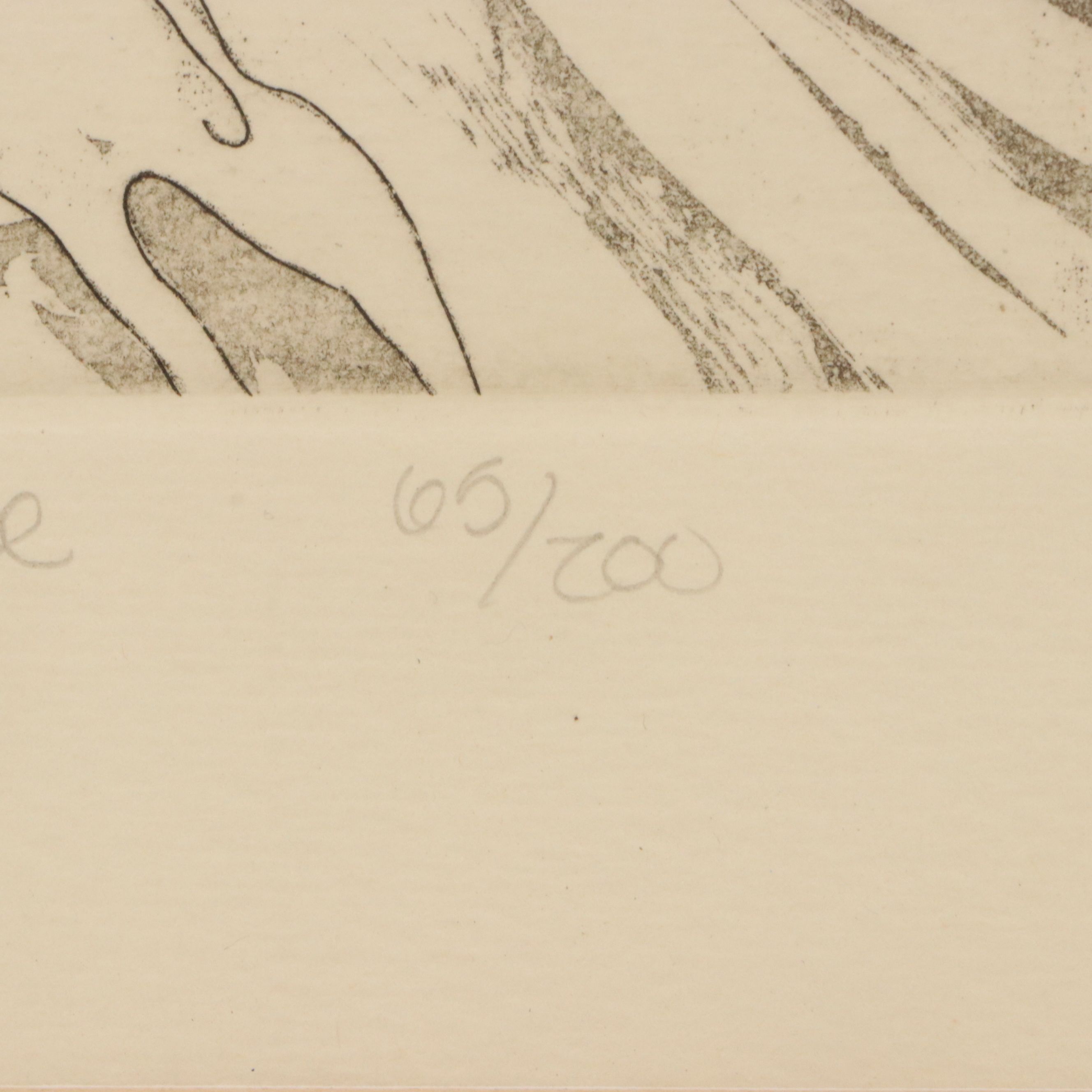 Dawn Marie Hand-Colored Etching "Let Tomorrow Be"