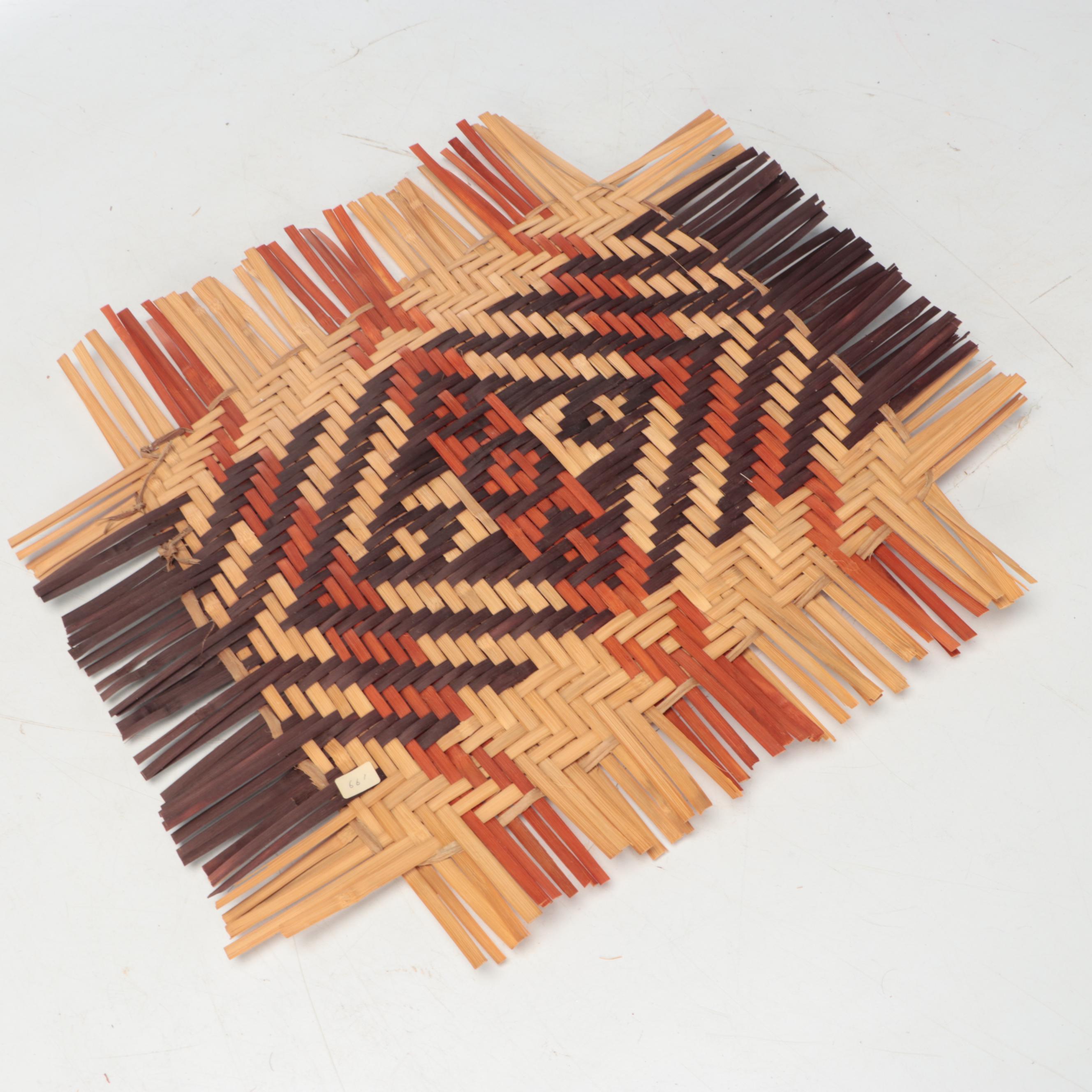 Cherokee Flat Woven River Cane Mat