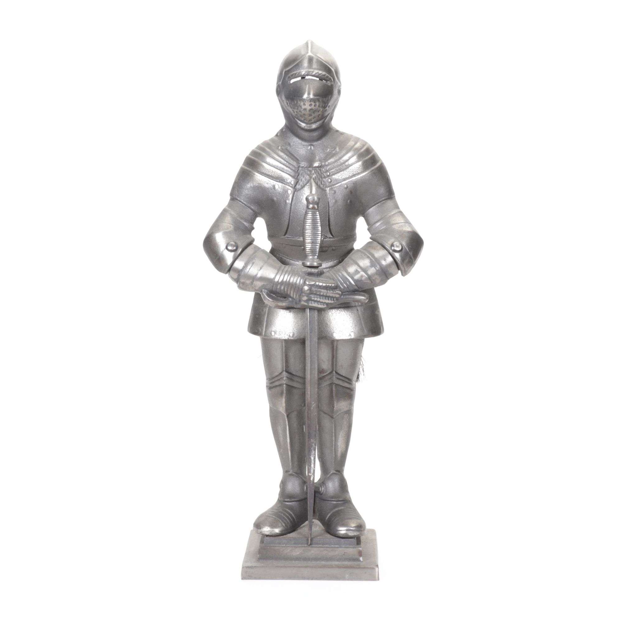 Cast Aluminum Medieval Knight Fireplace Tool Set