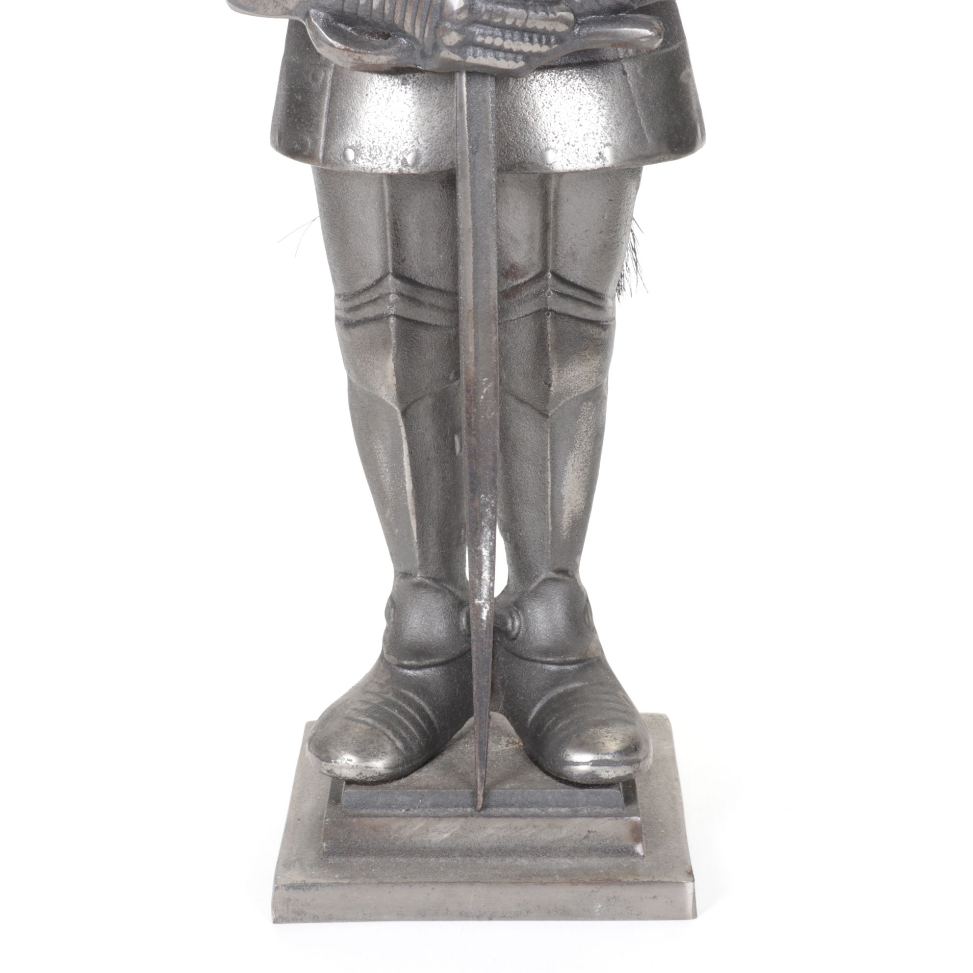 Cast Aluminum Medieval Knight Fireplace Tool Set