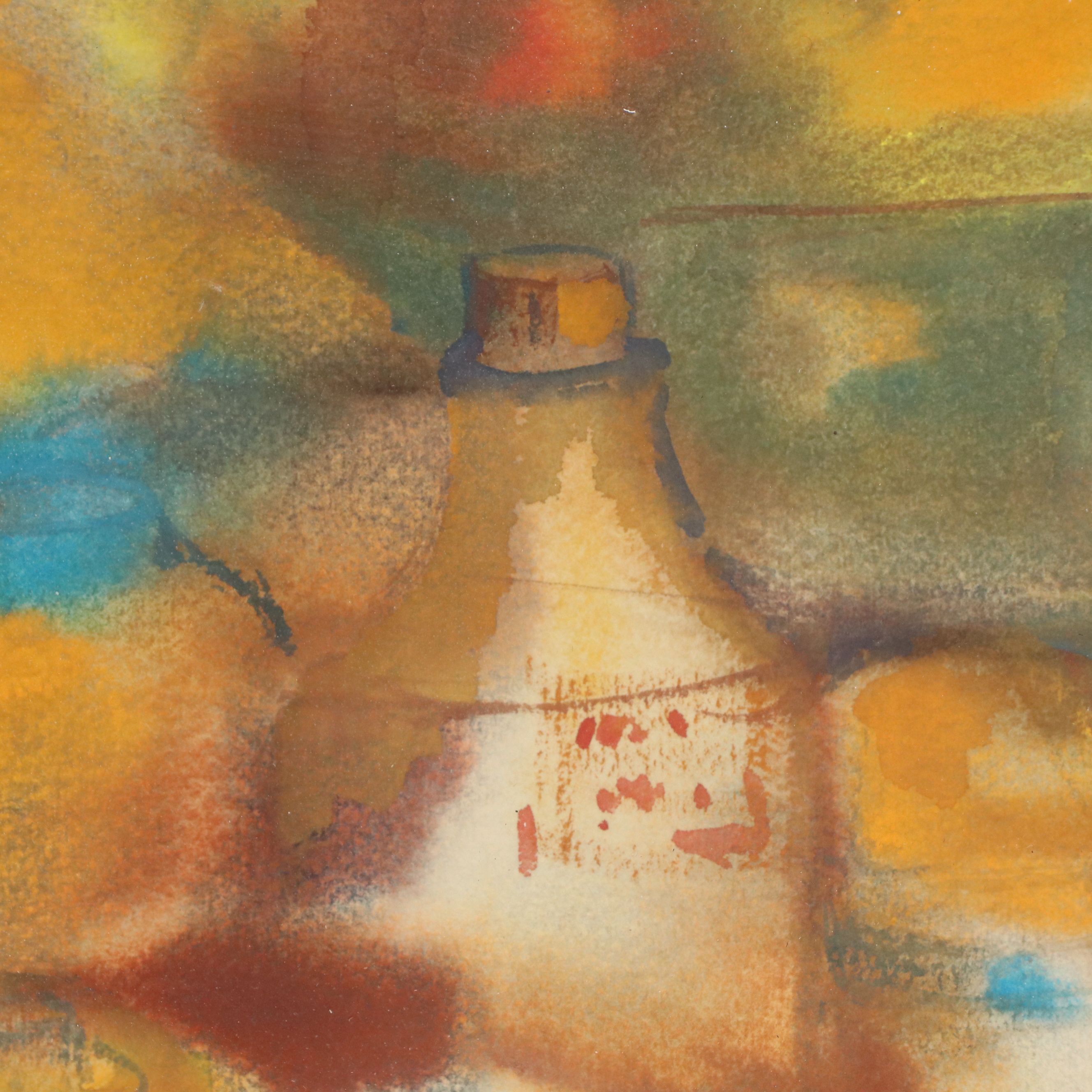 Florence B. Chernoff Watercolor Still Life Painting, Circa 1960