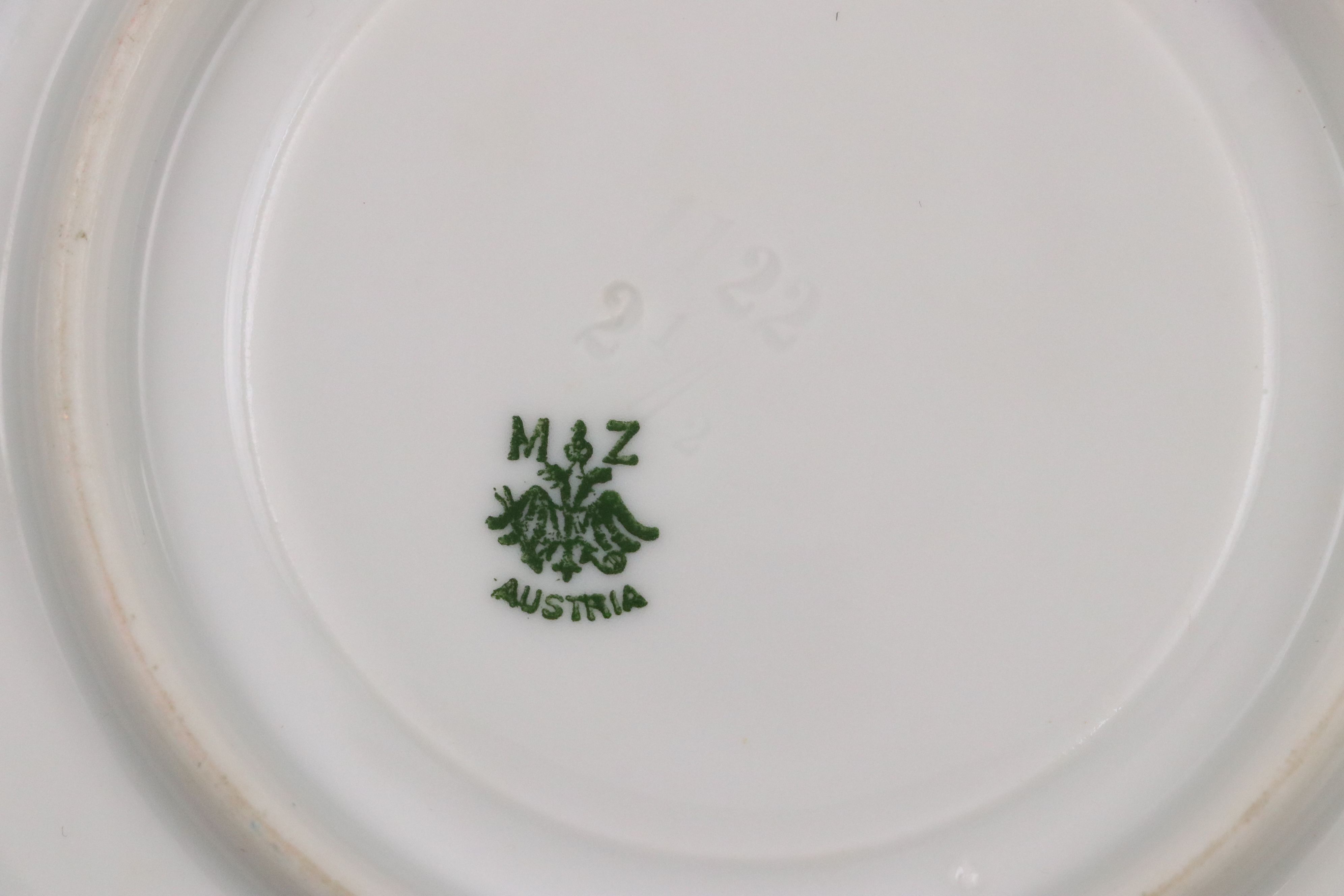 Ludwigsburger Floral Porcelain Vase and Plate with Other Floral Tableware