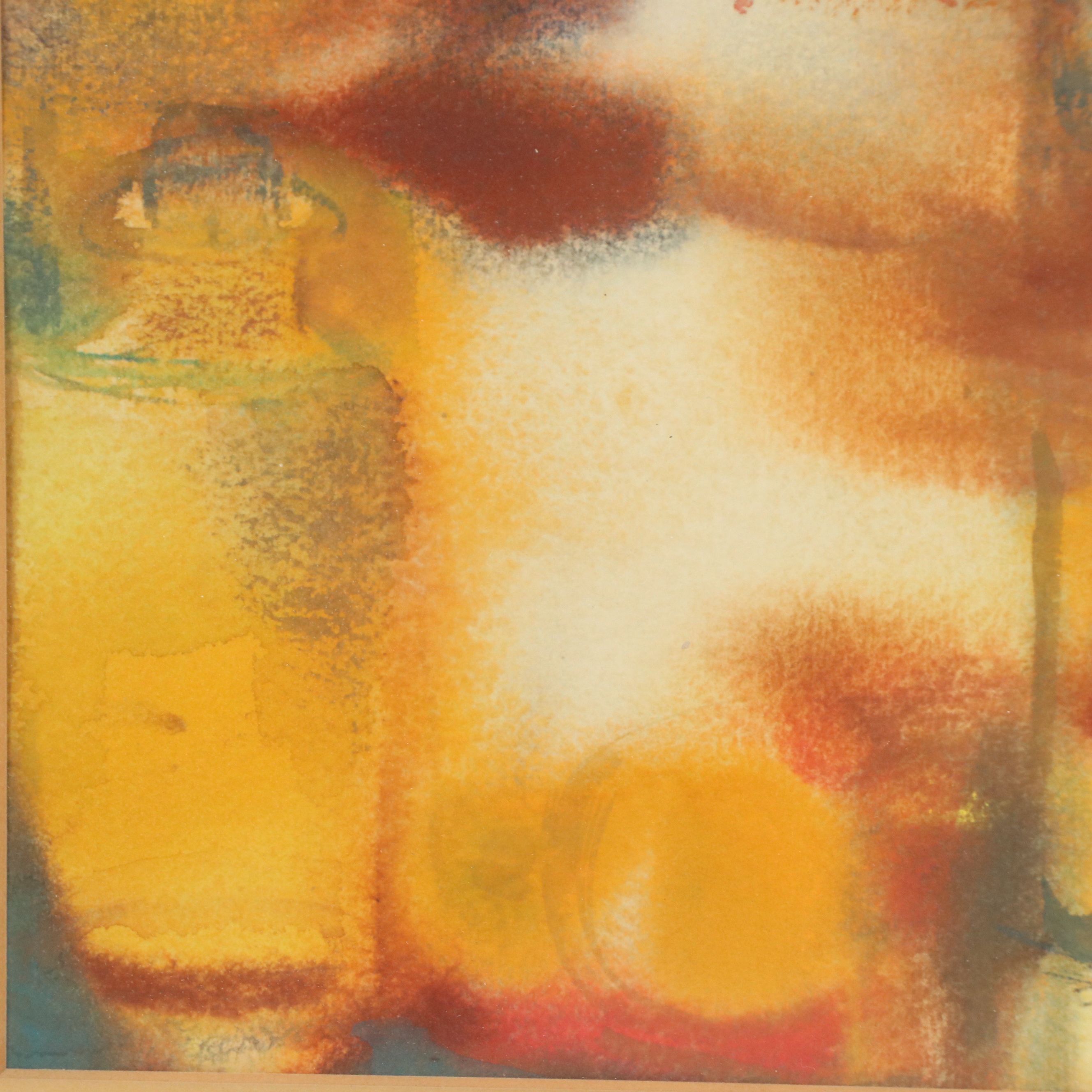 Florence B. Chernoff Watercolor Still Life Painting, Circa 1960