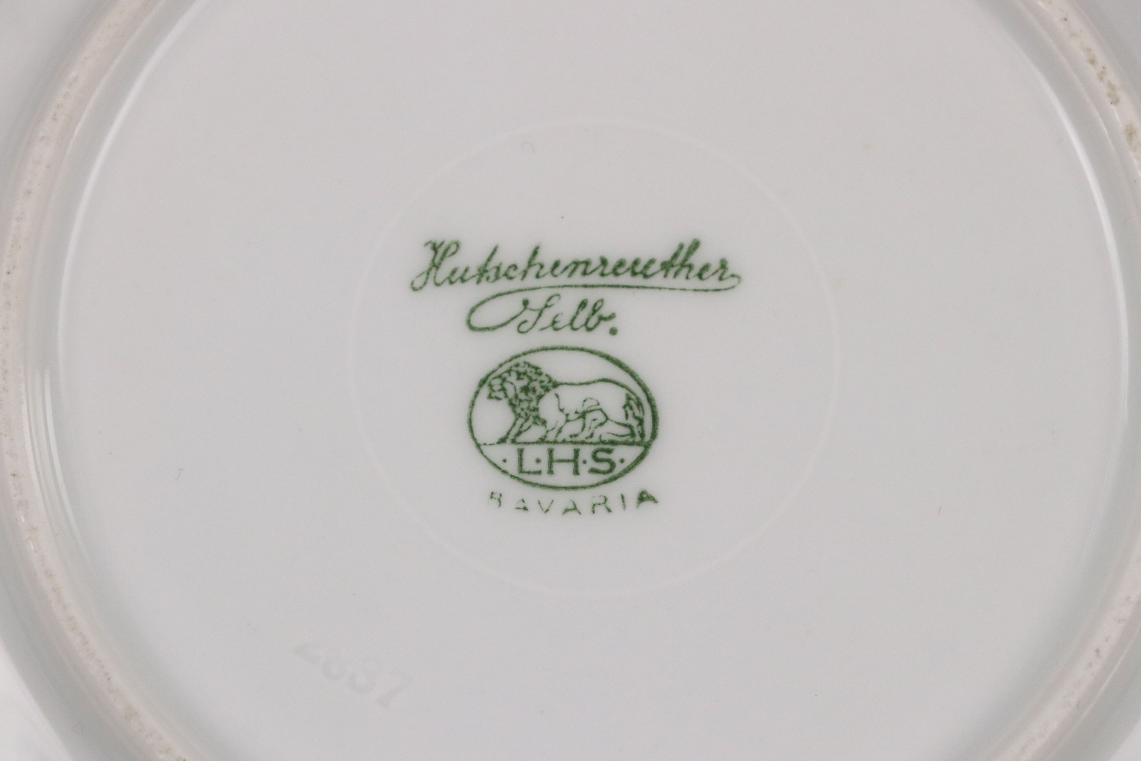 Ludwigsburger Floral Porcelain Vase and Plate with Other Floral Tableware