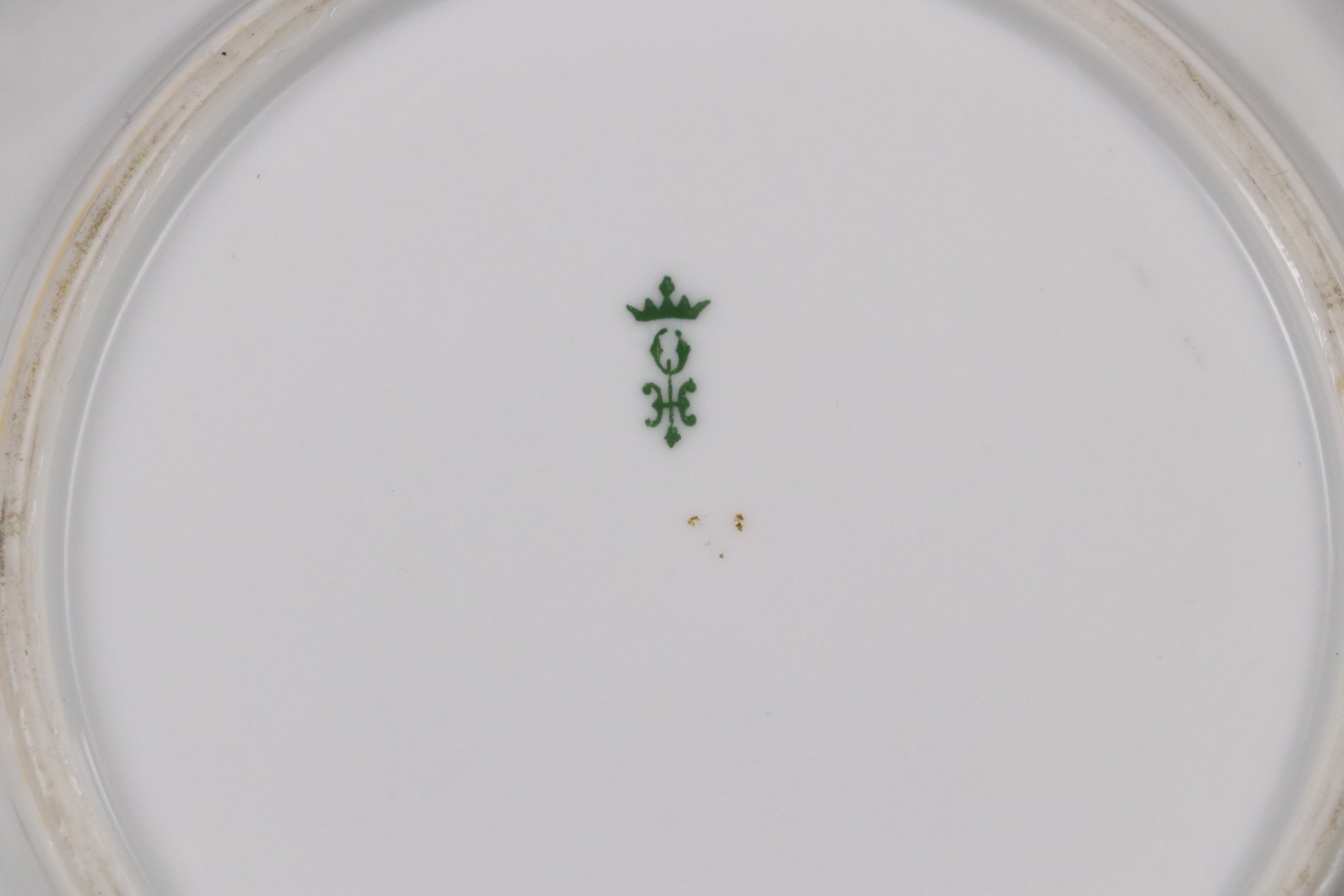 Ludwigsburger Floral Porcelain Vase and Plate with Other Floral Tableware