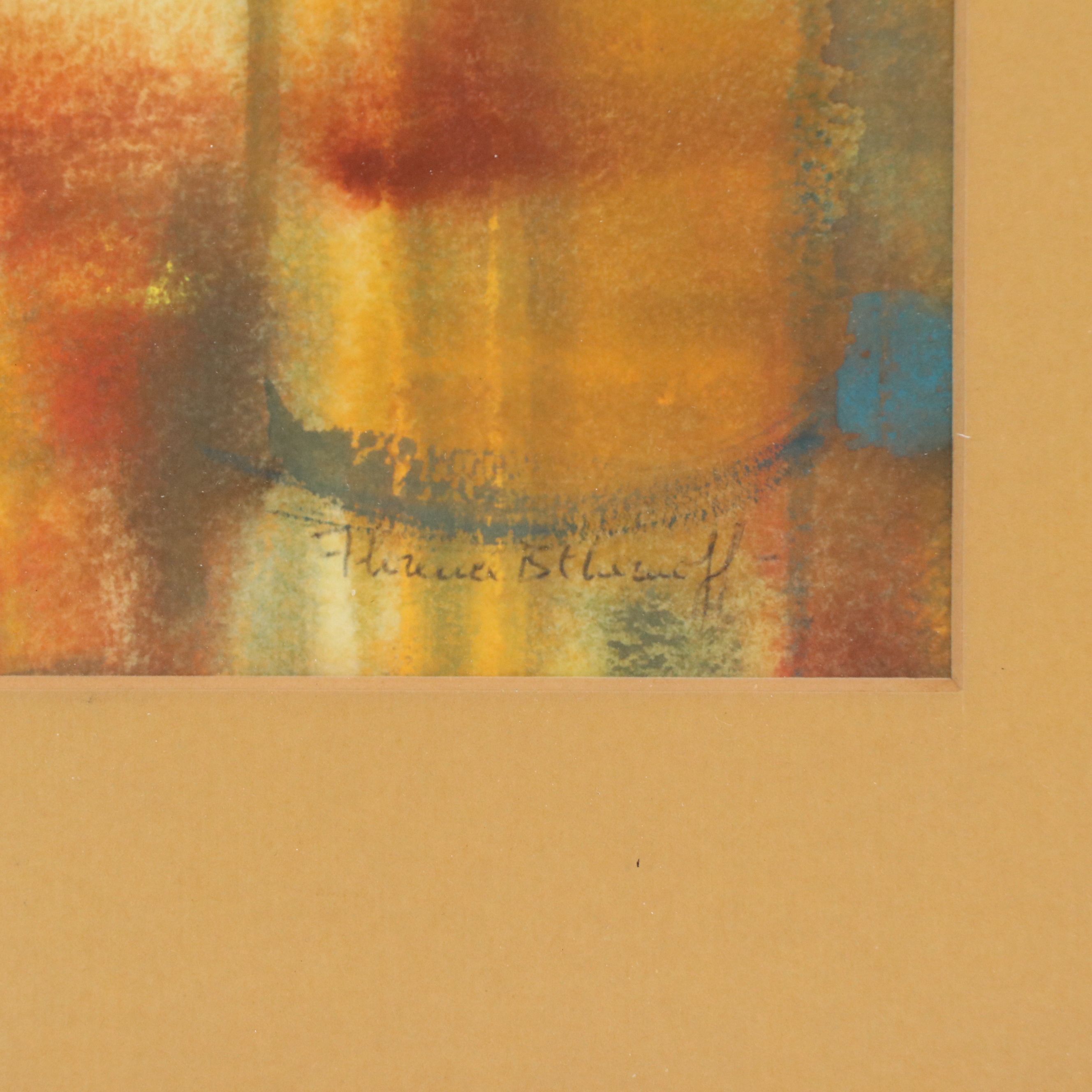 Florence B. Chernoff Watercolor Still Life Painting, Circa 1960