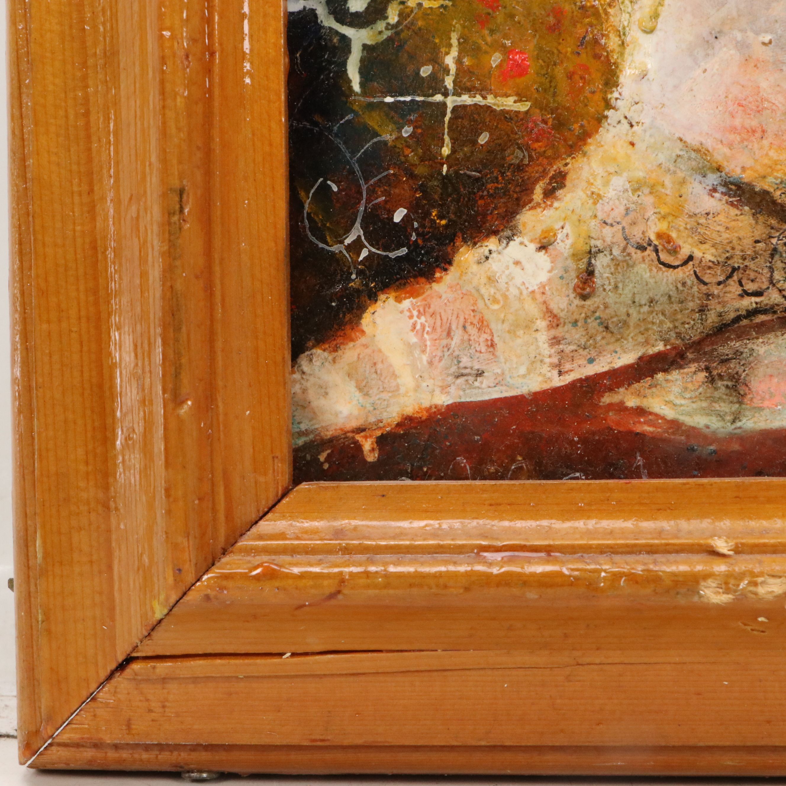 Nikolay Manuylov "Kuk" Surrealist Mixed Media Painting, 2001-2002