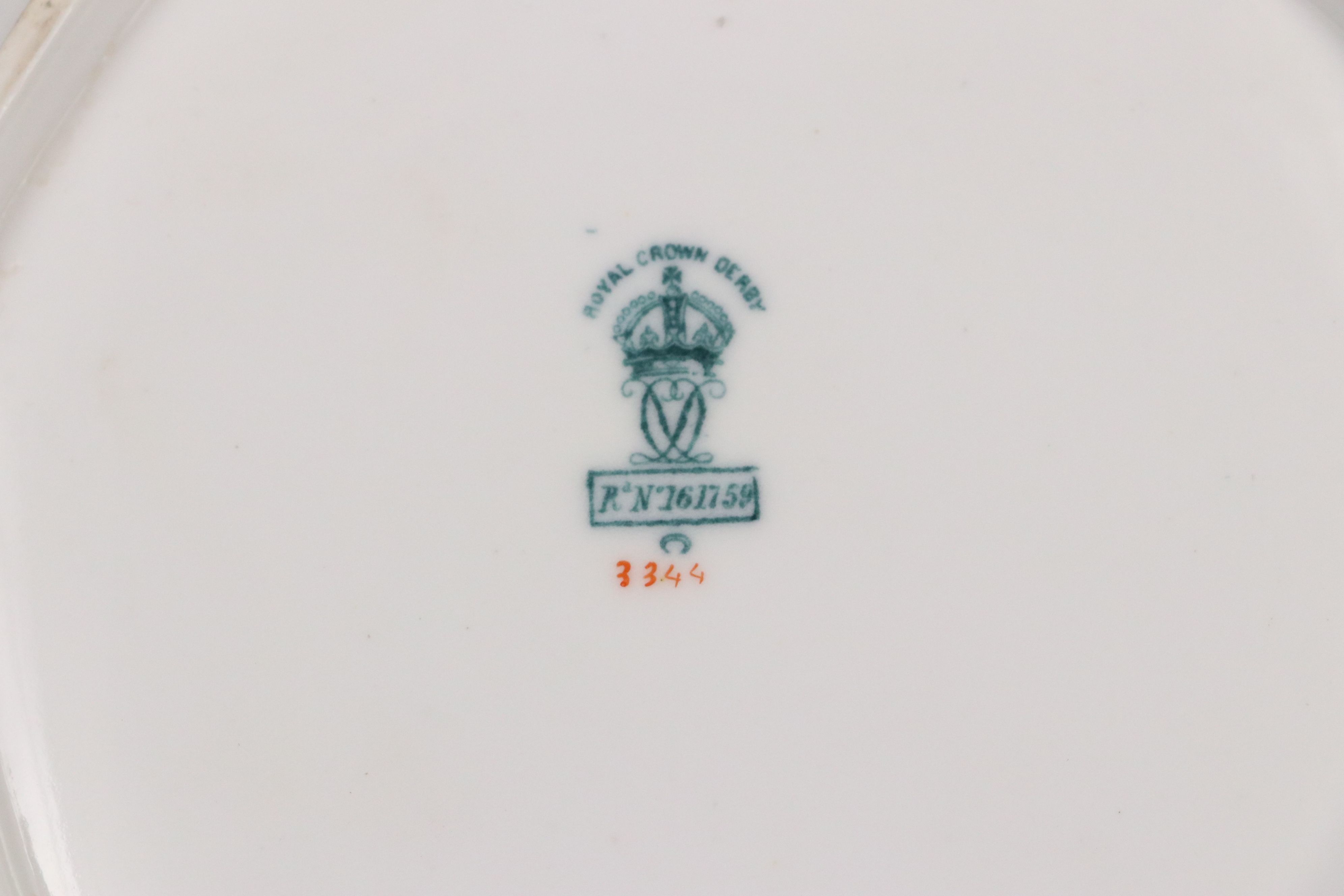 Ludwigsburger Floral Porcelain Vase and Plate with Other Floral Tableware