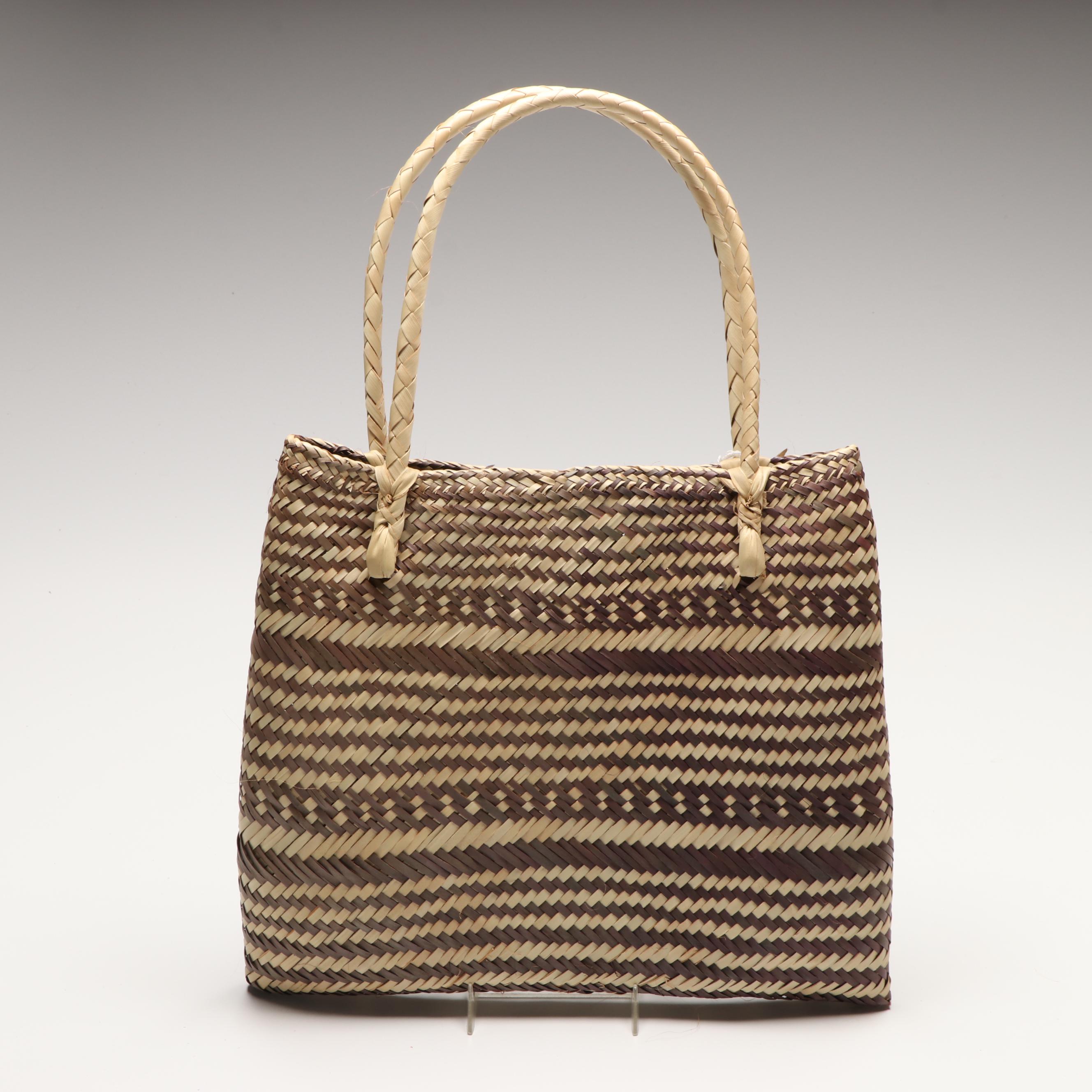 Mozambican Handwoven Palm Handbags