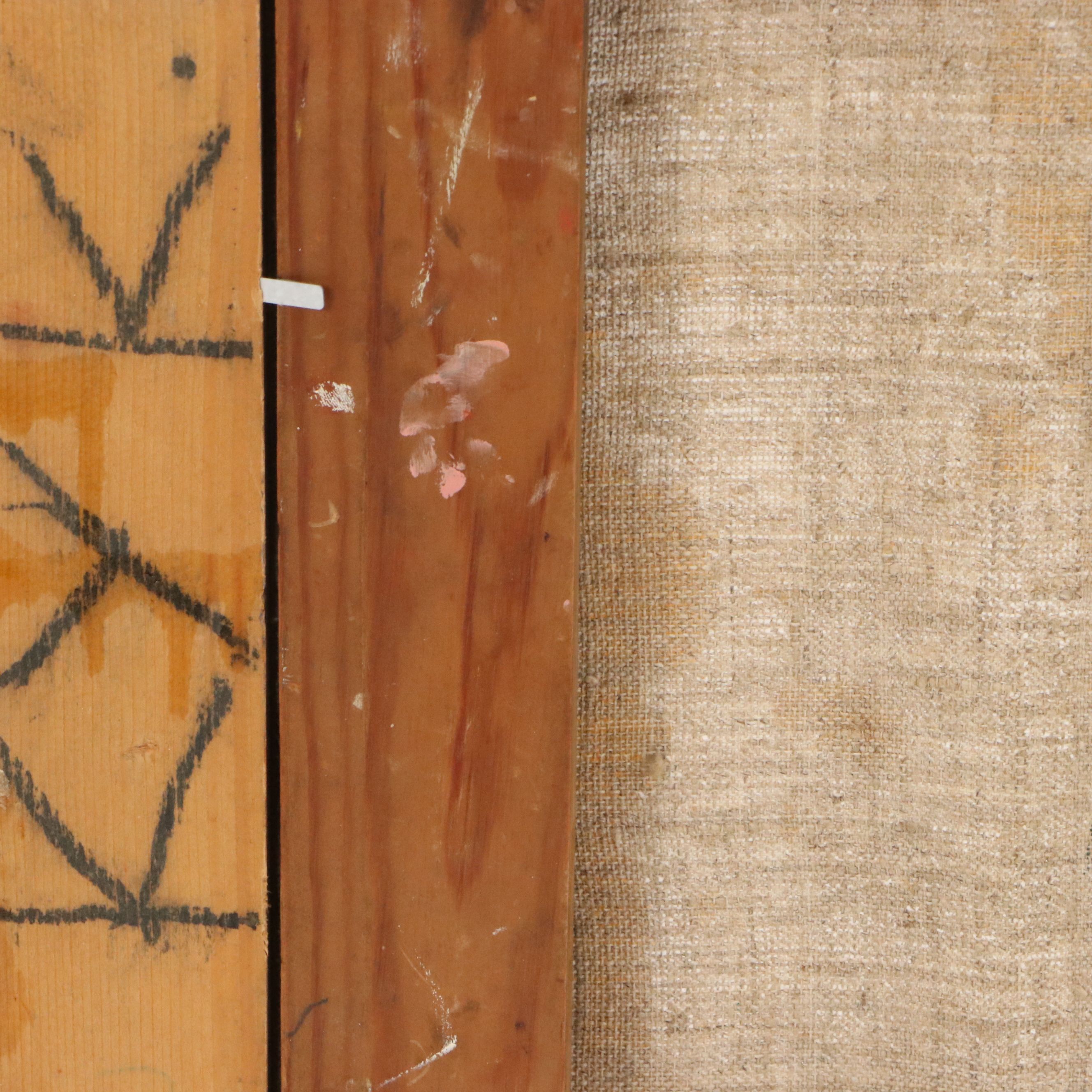 Nikolay Manuylov "Kuk" Surrealist Mixed Media Painting, 2001-2002