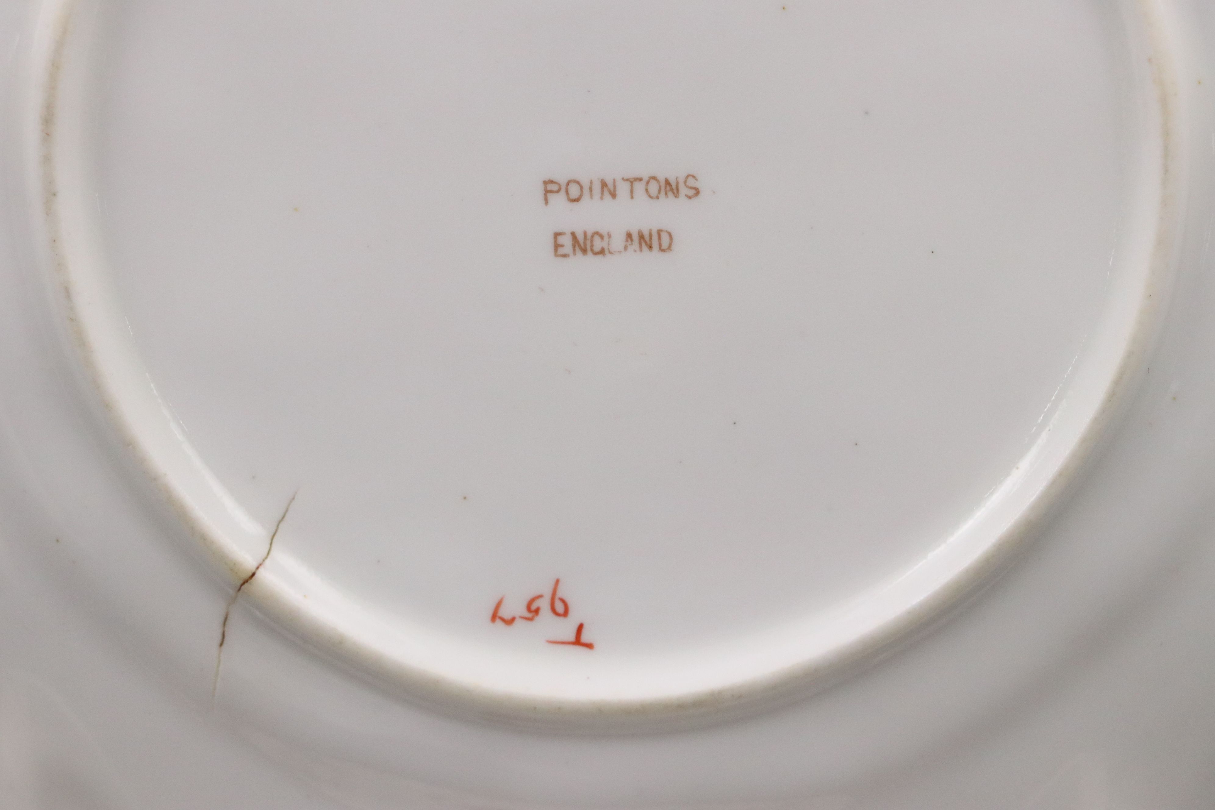 Ludwigsburger Floral Porcelain Vase and Plate with Other Floral Tableware