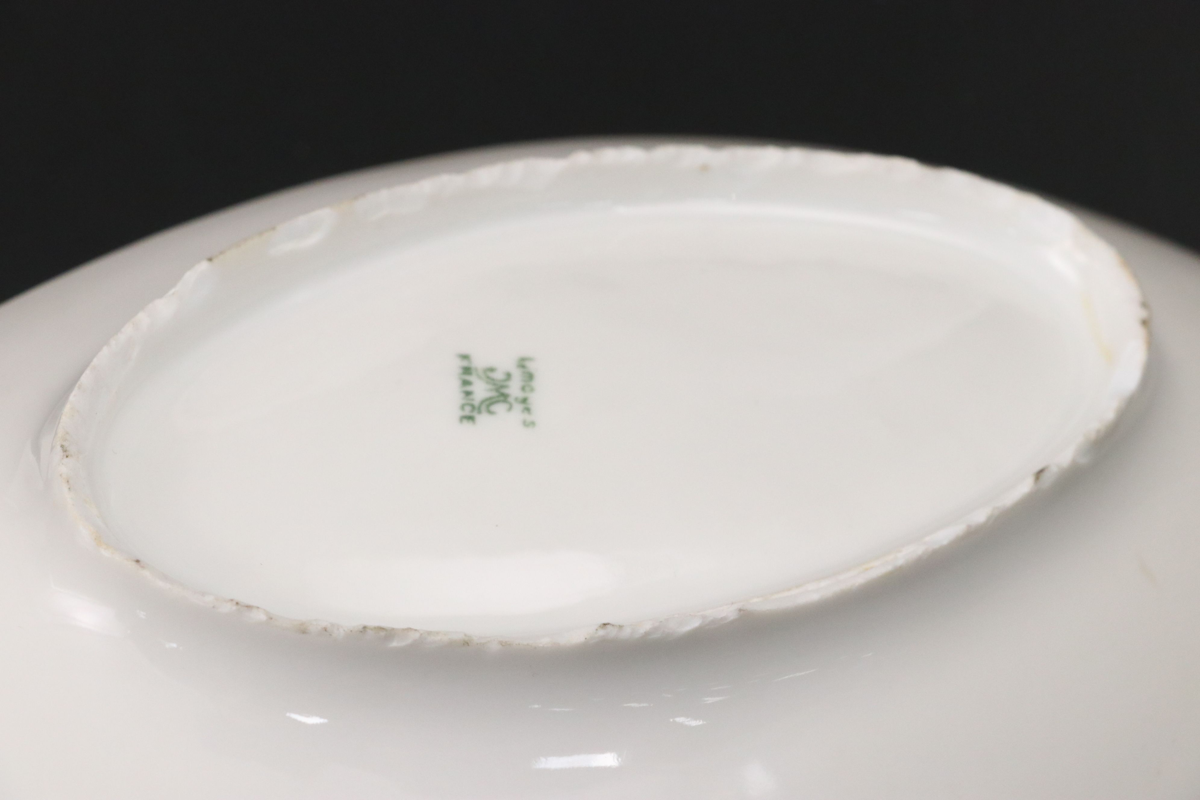 Ludwigsburger Floral Porcelain Vase and Plate with Other Floral Tableware