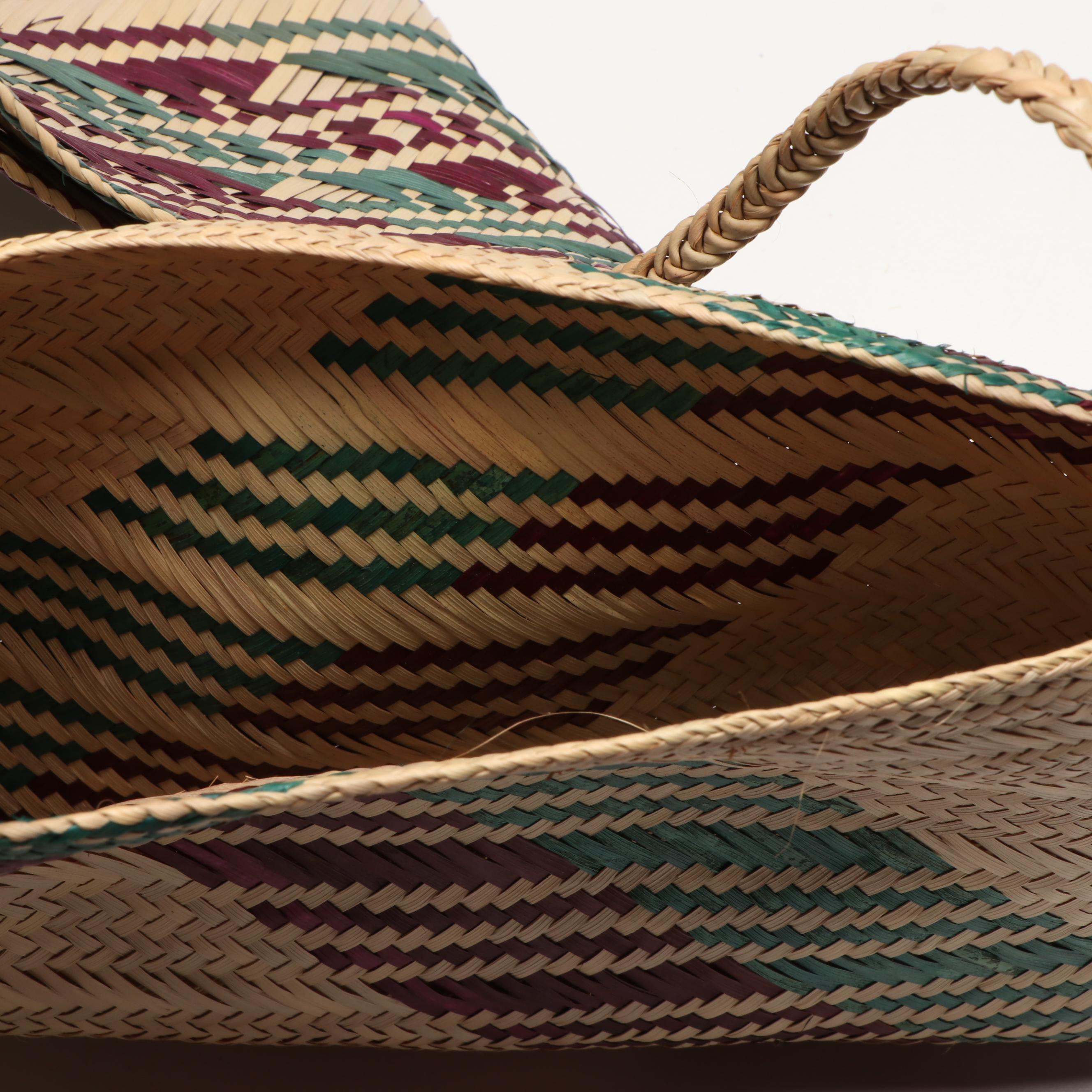 Mozambican Handwoven Palm Handbags