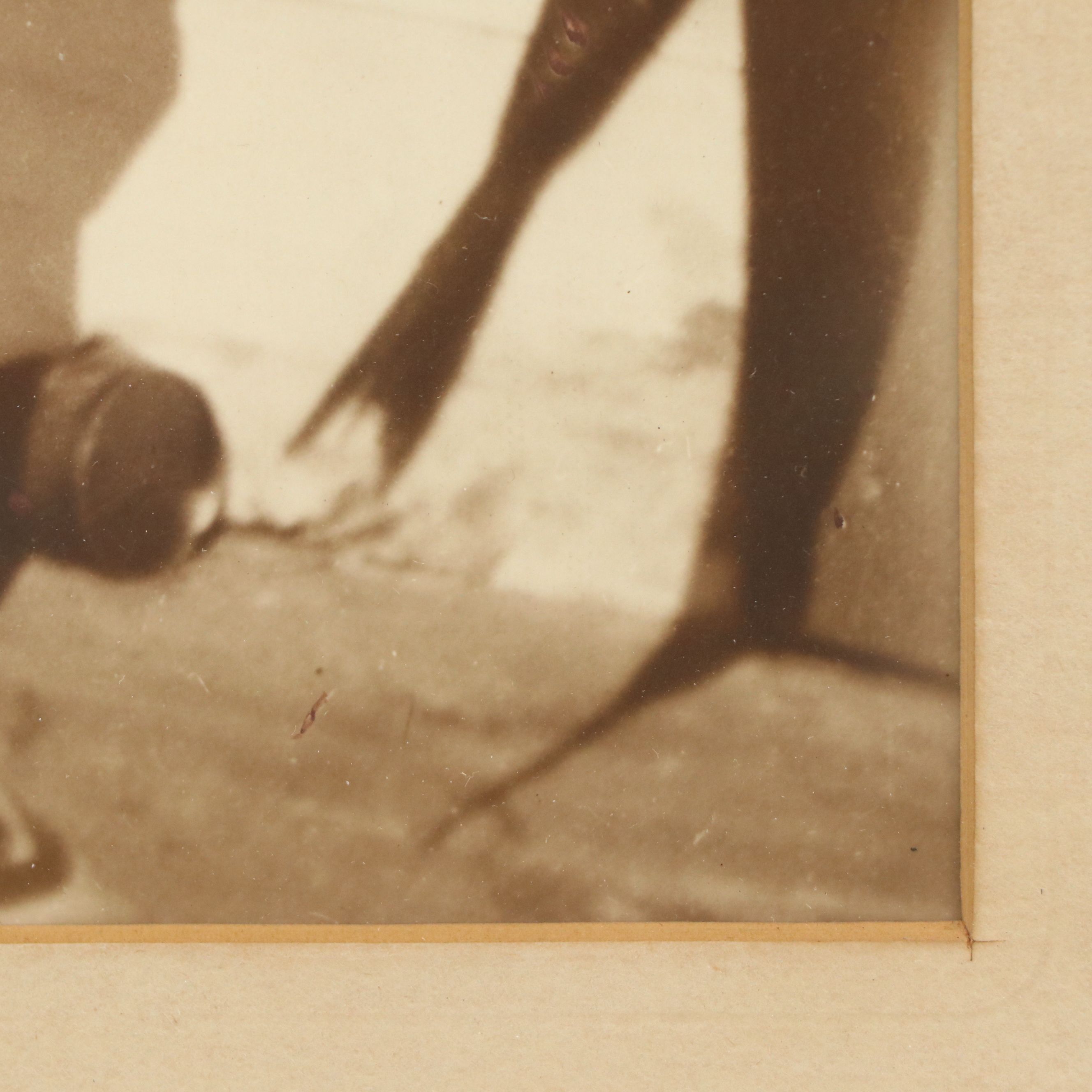 Silver Print Depicting Sailor Boy Holding Fish, Circa 1910