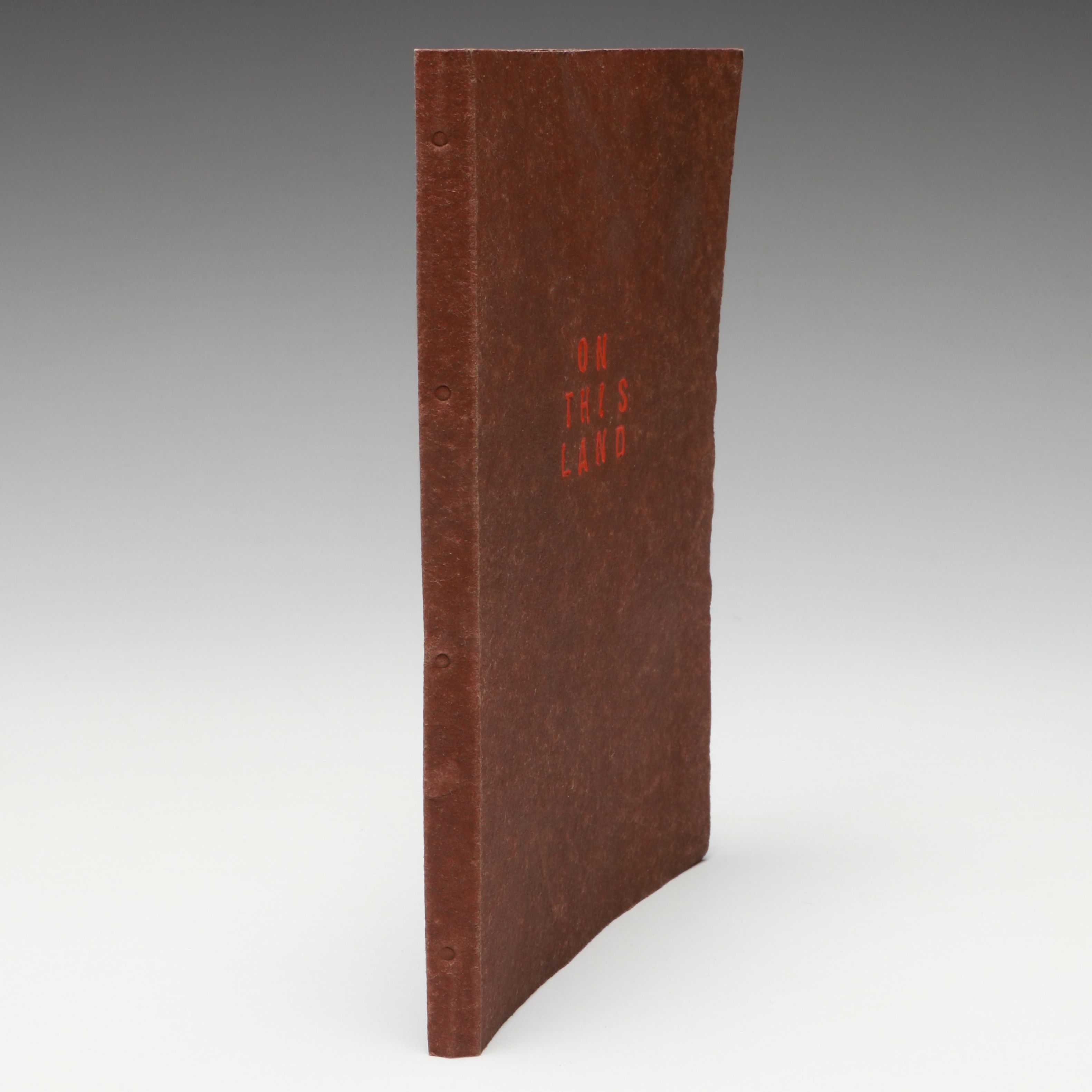 Signed Karen Kunc Illustrated "On This Land" by Lenora Castillo, 1996