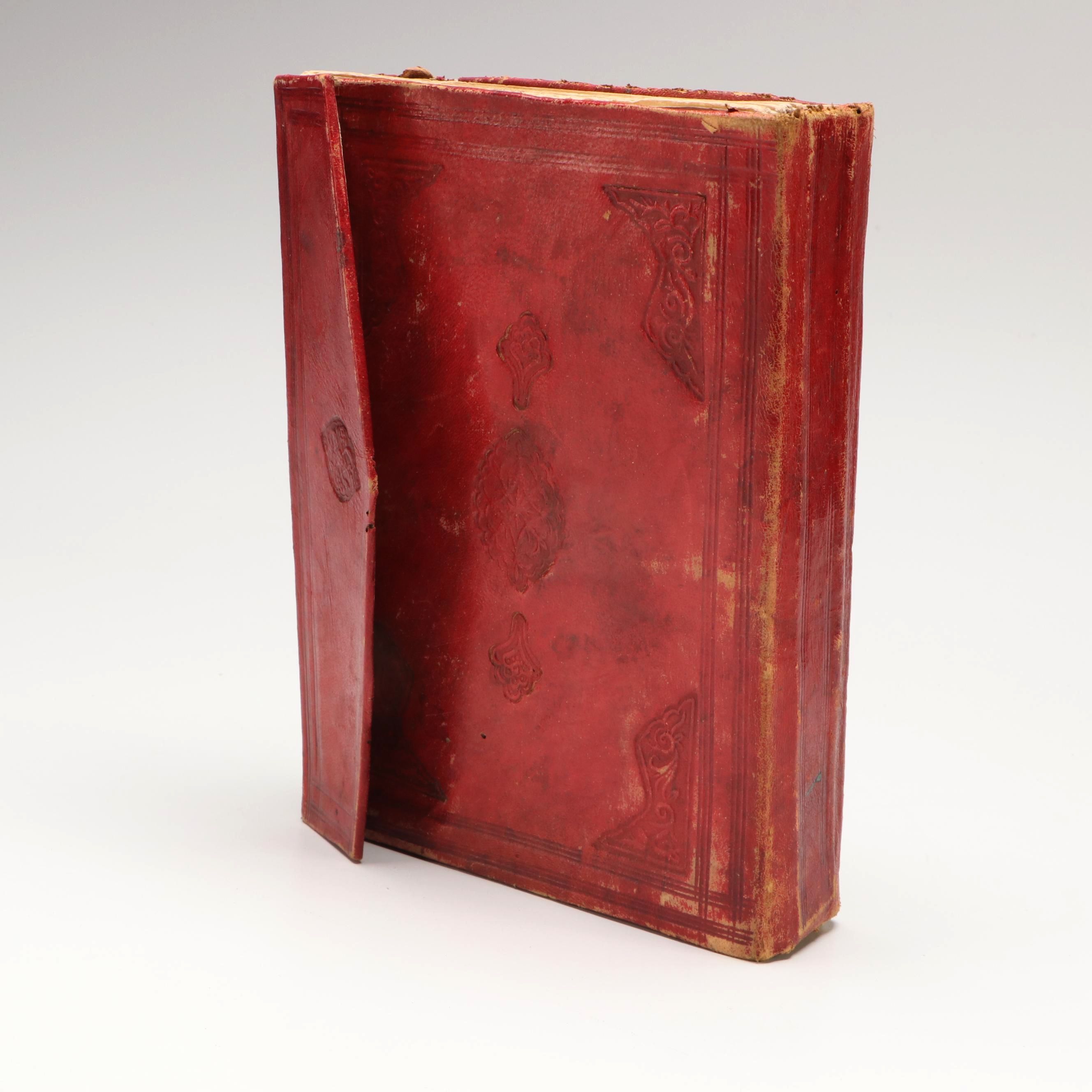 Handwritten Folio Manuscript of Islamic Studies in Wallet Style Binding