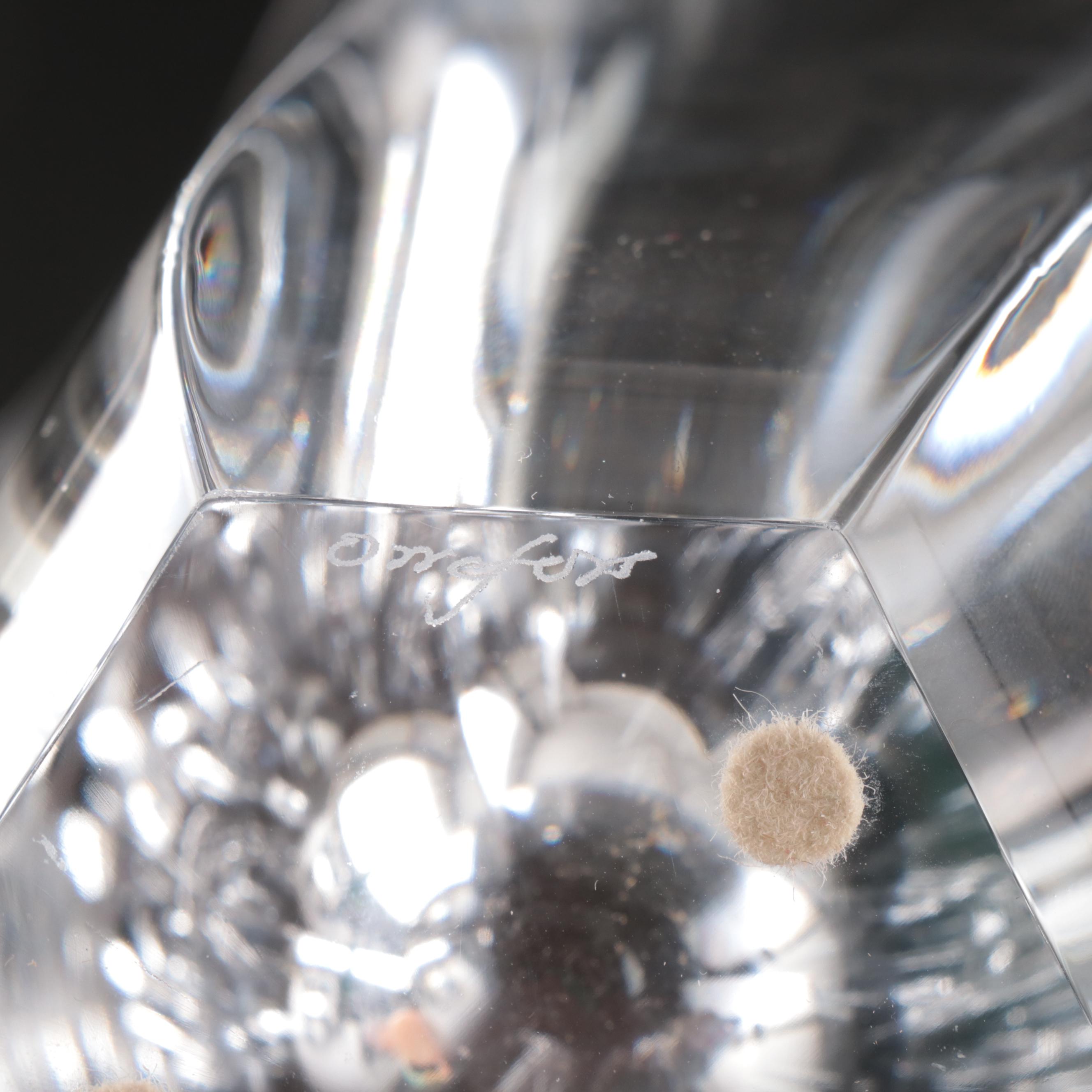 Orrefors "Fleur," "Orion," and "Sigma" Crystal Glassware