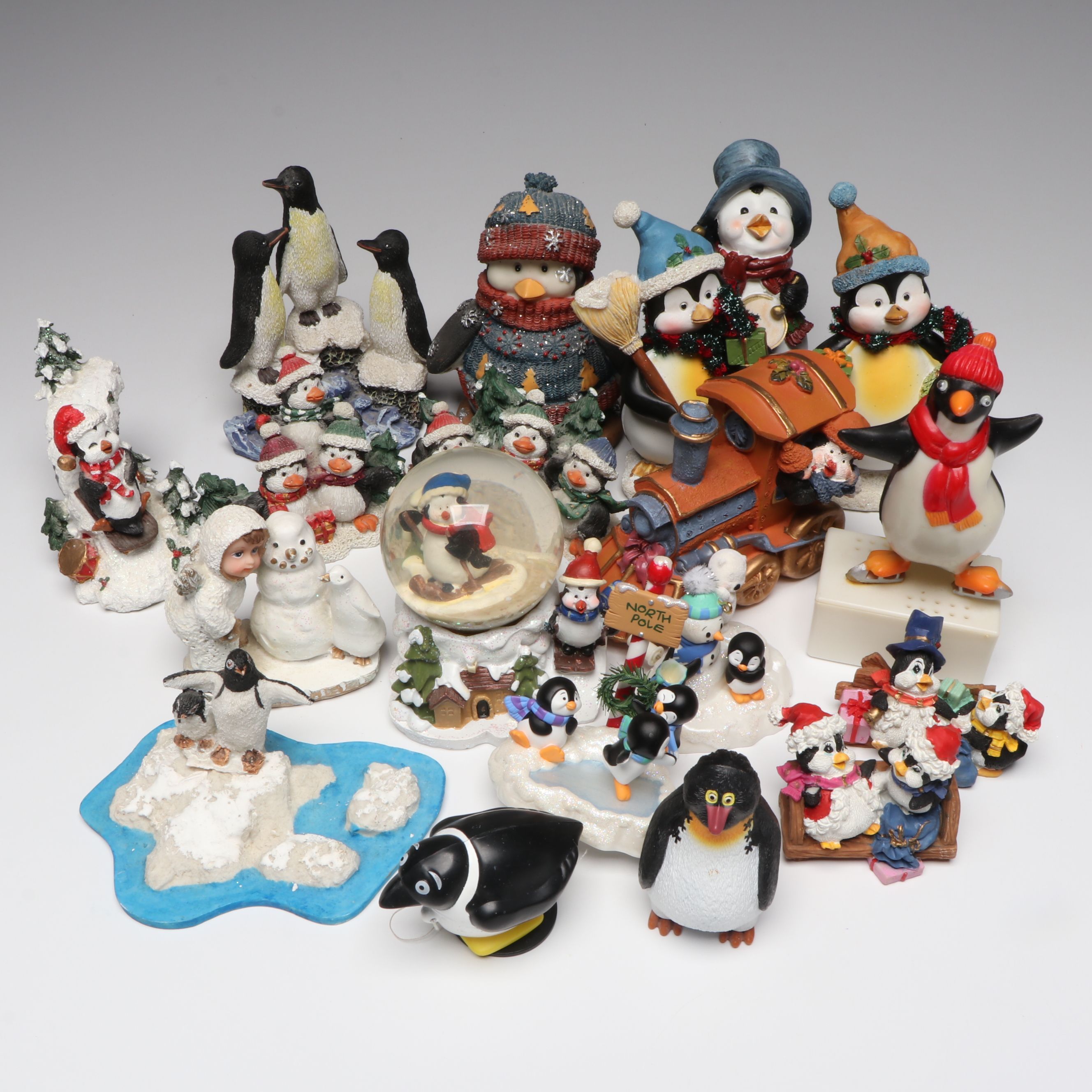 Assorted Anthropomorphic Penguin Figurines