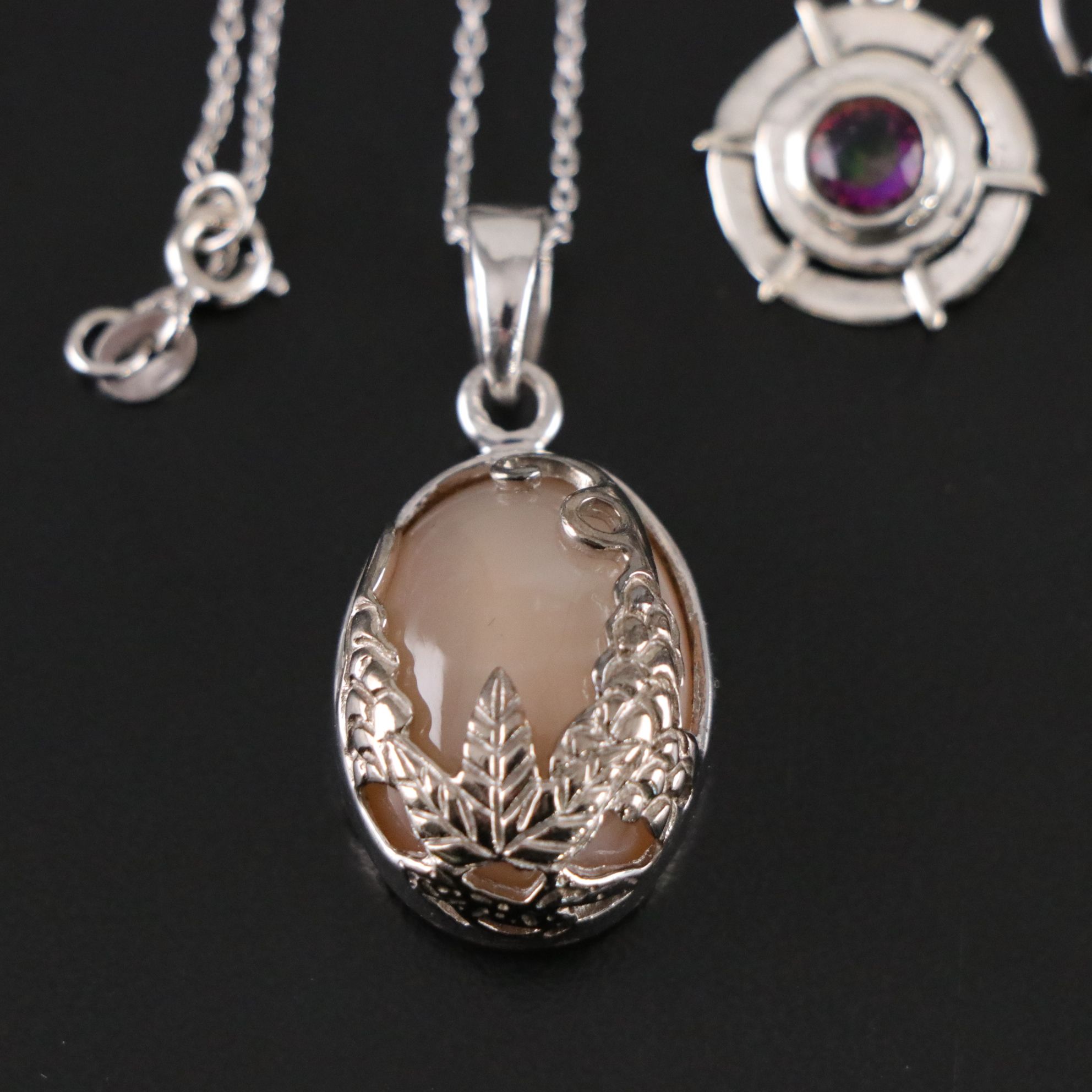 14 Assorted Sterling Silver Rings, Necklaces and Earrings