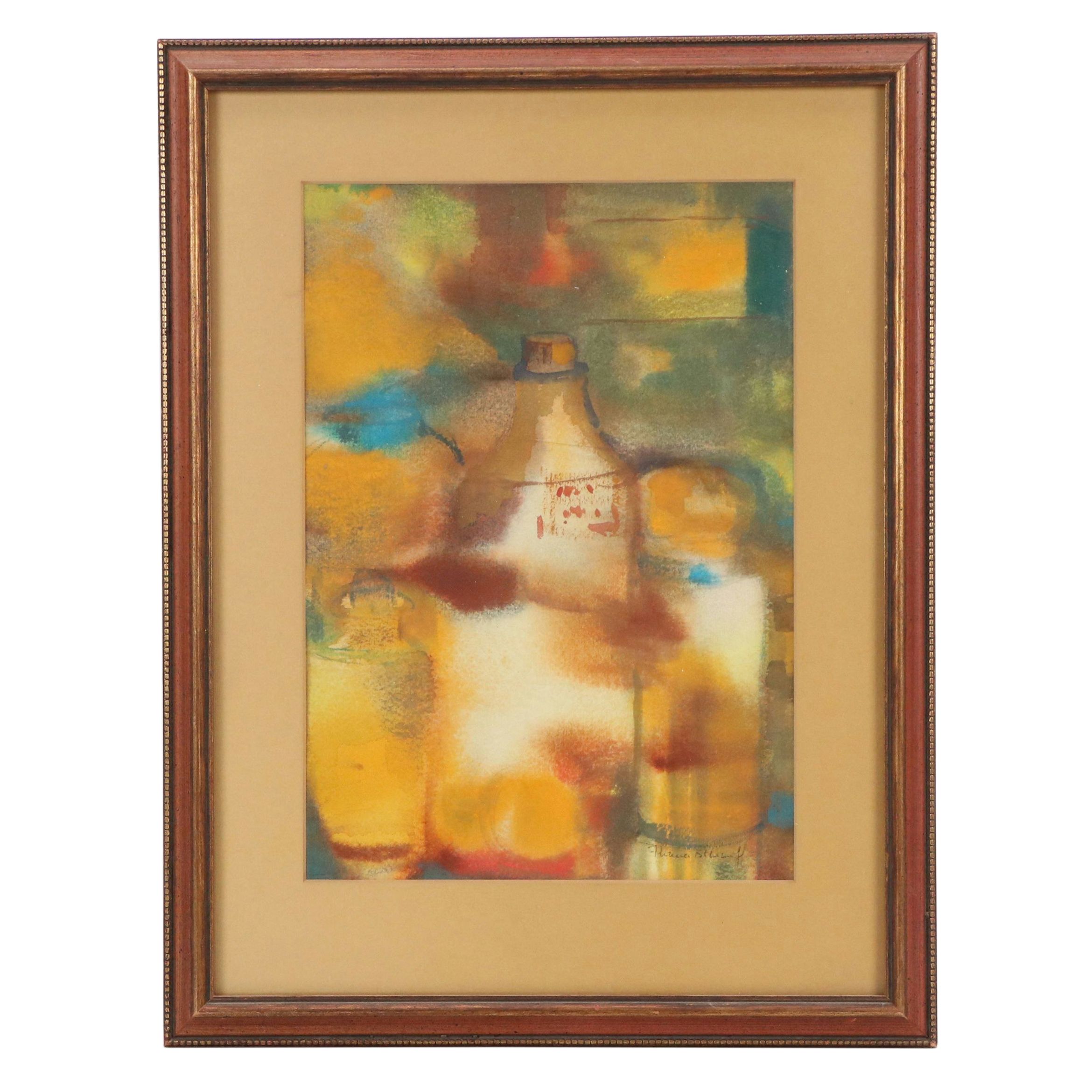 Florence B. Chernoff Watercolor Still Life Painting, Circa 1960