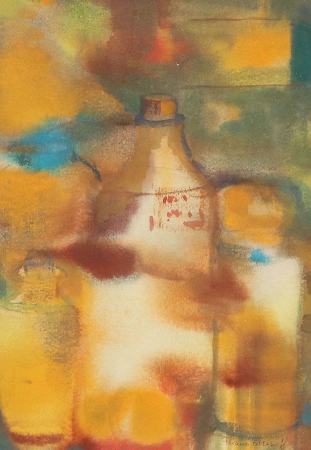 Florence B. Chernoff Watercolor Still Life Painting, Circa 1960