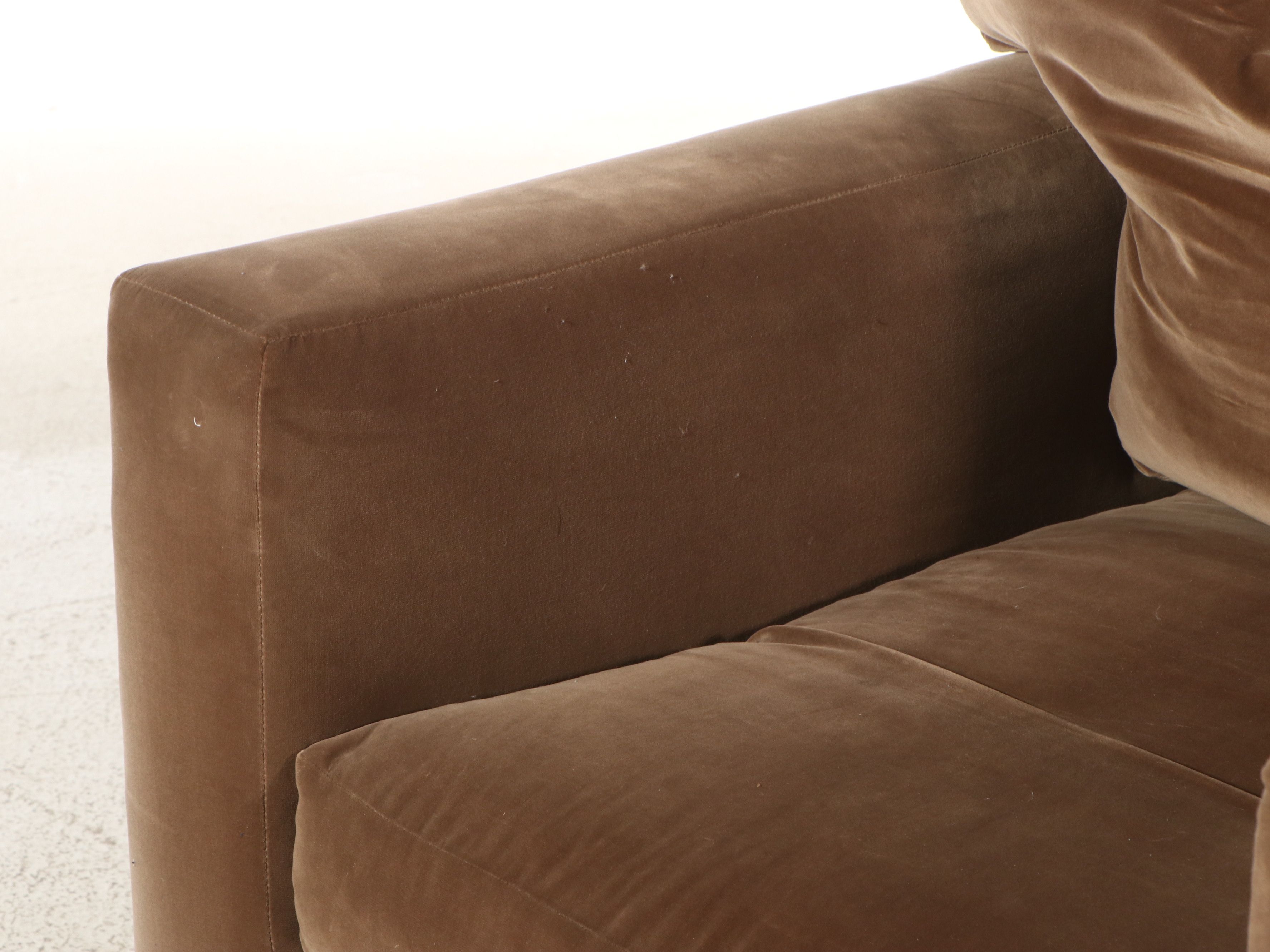 Michael I. Rudin Custom Los Angeles Club Chair and Matching Ottoman