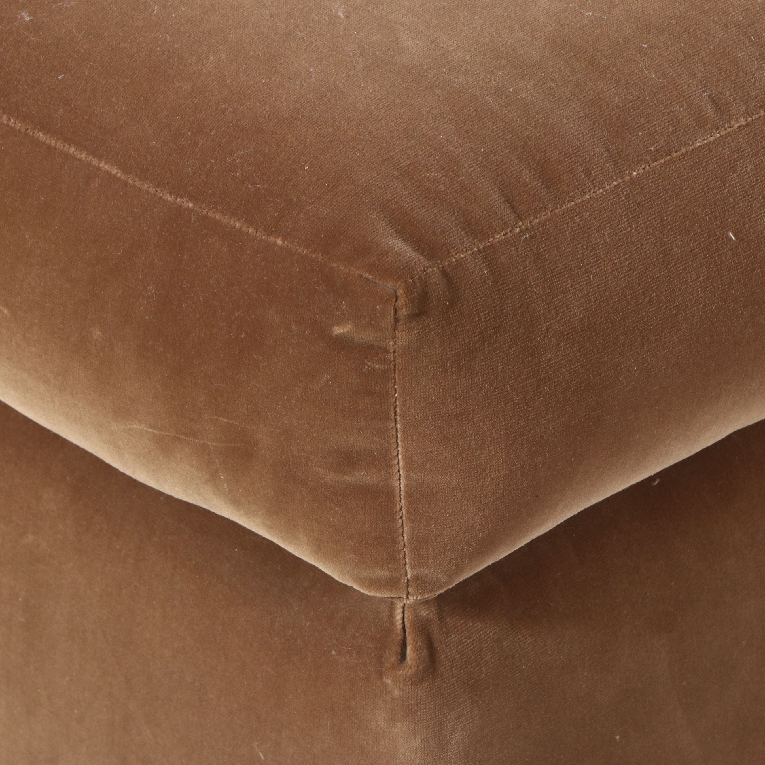 Michael I. Rudin Custom Los Angeles Club Chair and Matching Ottoman