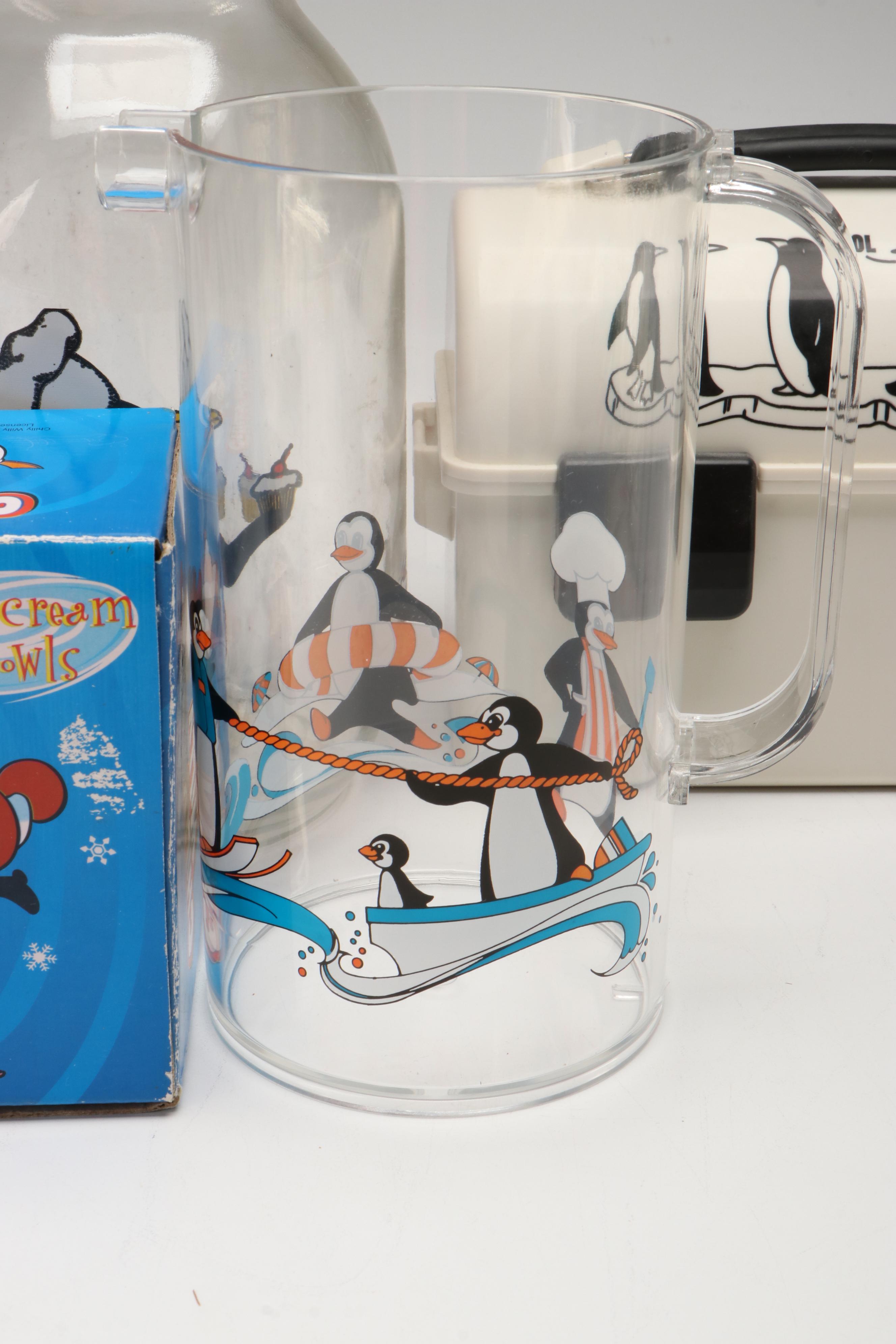 Pepsi Memorabilia and Penguin-Themed Jars, Glasses and Candles
