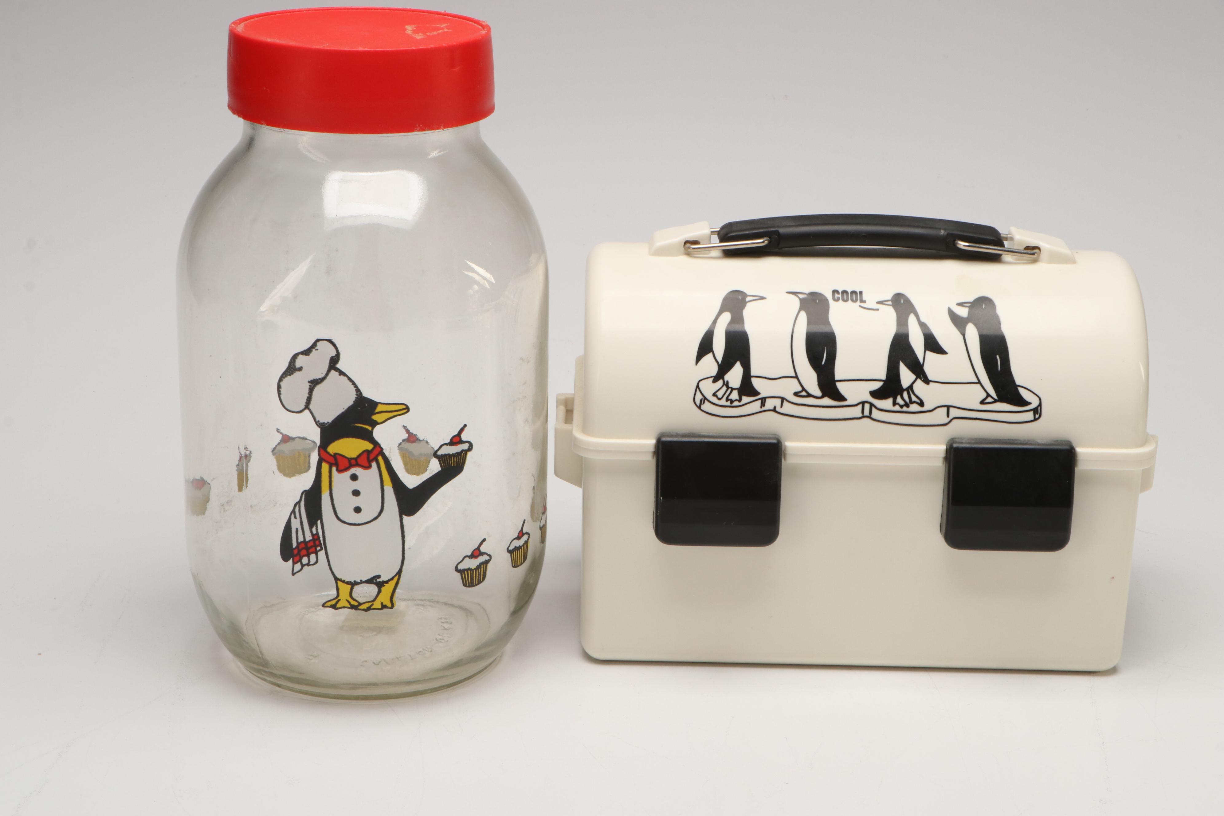Pepsi Memorabilia and Penguin-Themed Jars, Glasses and Candles