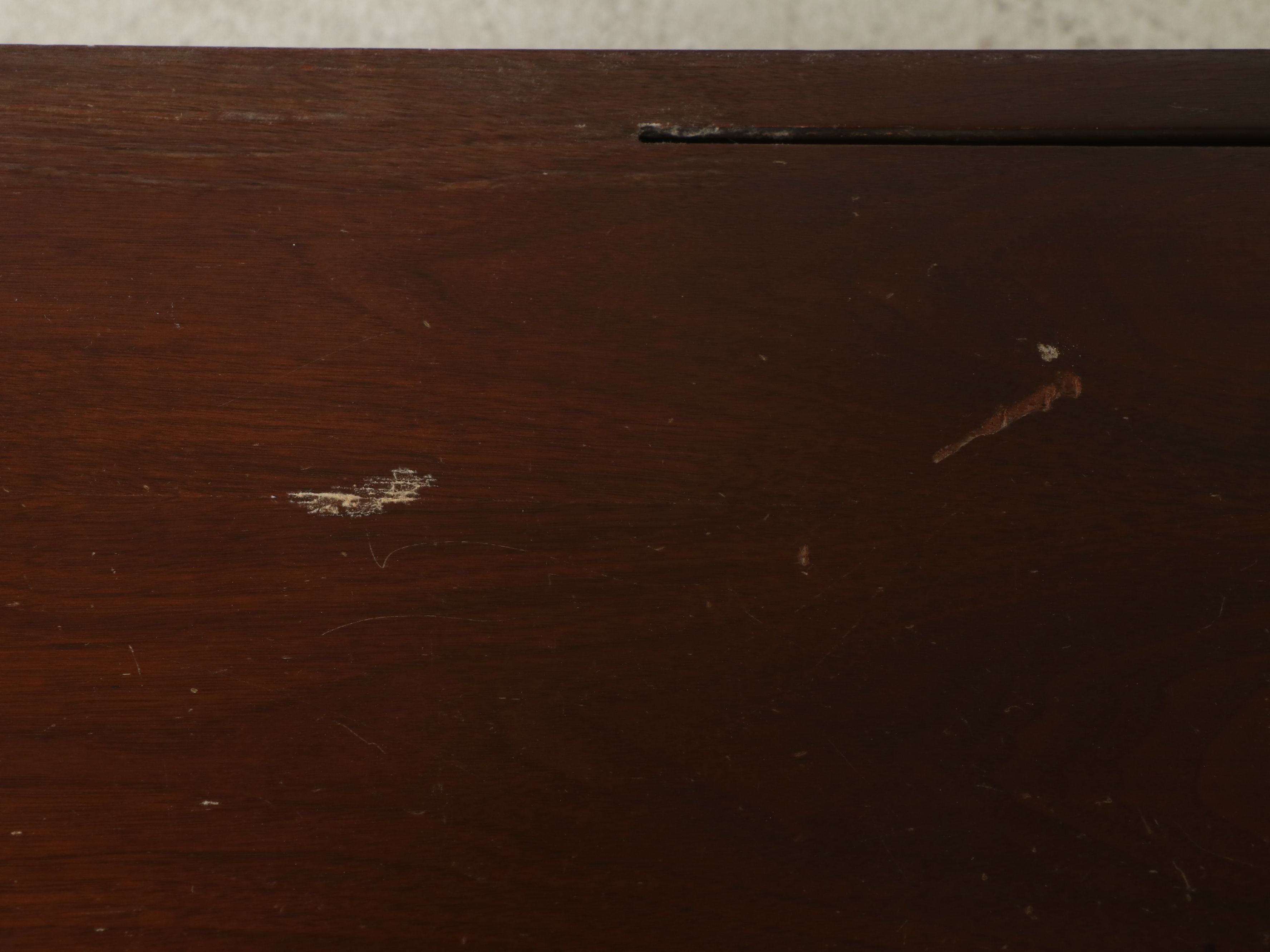 White Rotary Sewing Machine in Wood Cabinet, Early 20th Century
